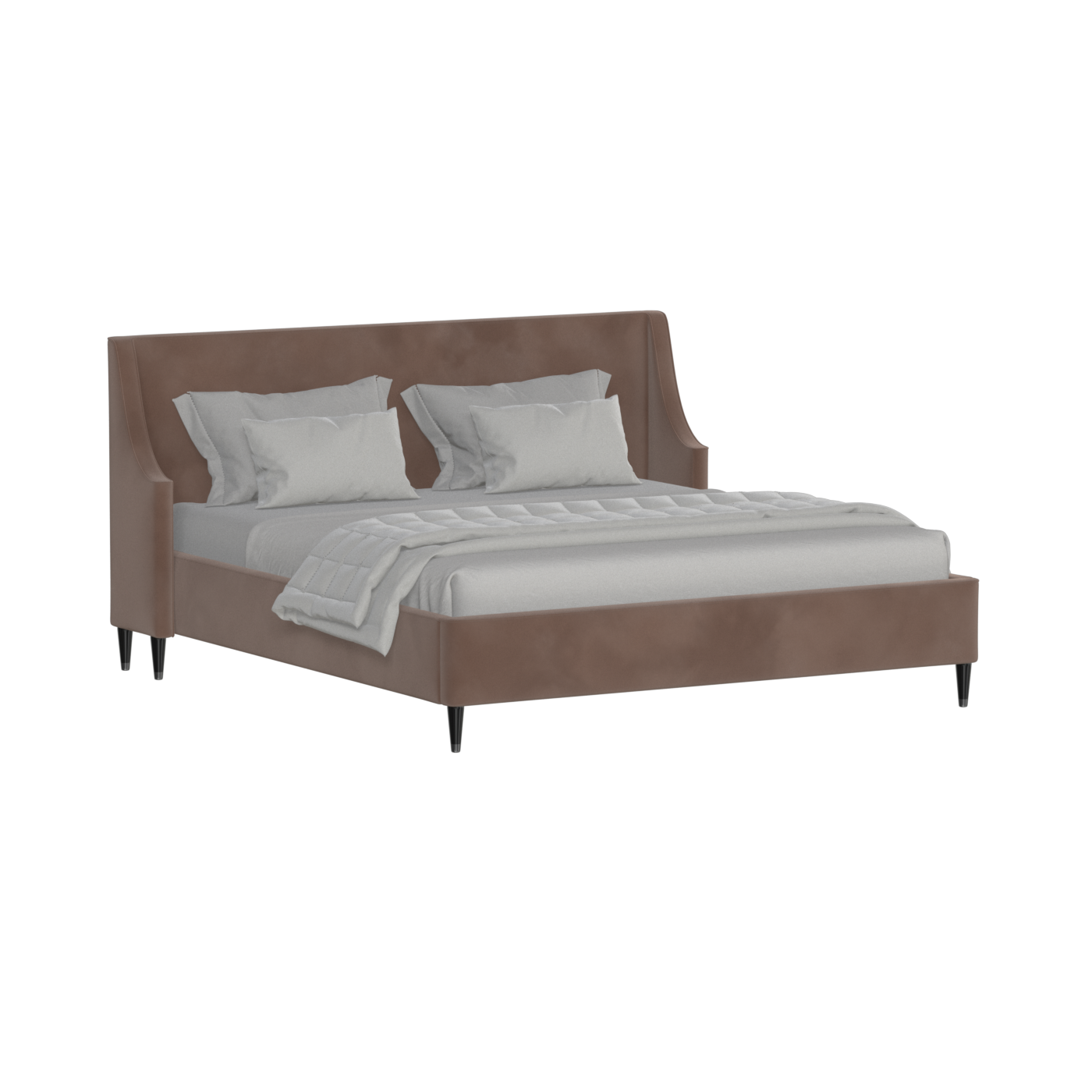 Laura Double Bed with High Headboard