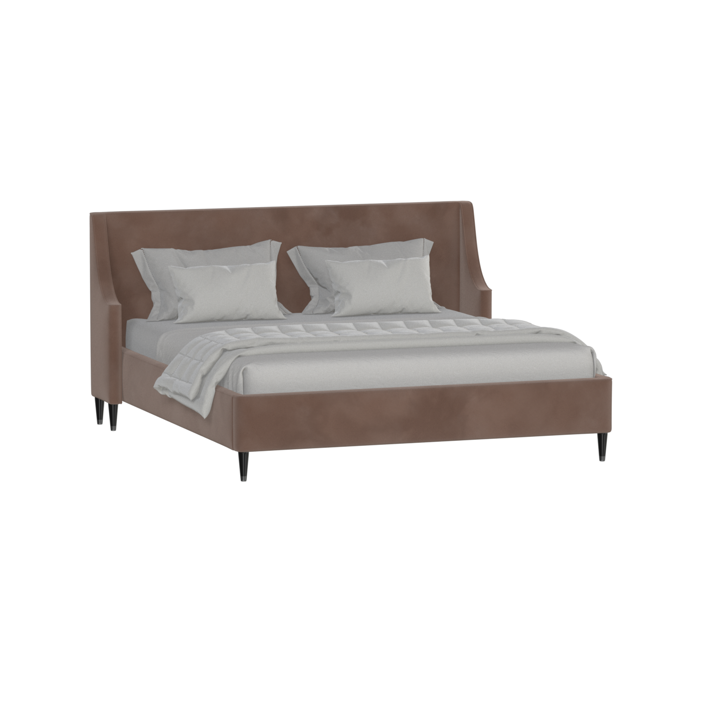 Laura Double Bed with High Headboard
