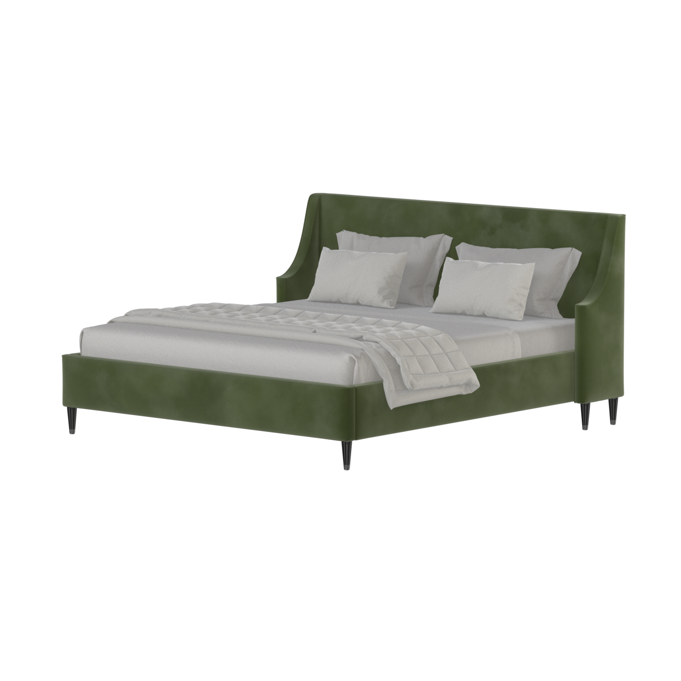Laura Double Bed with High Headboard