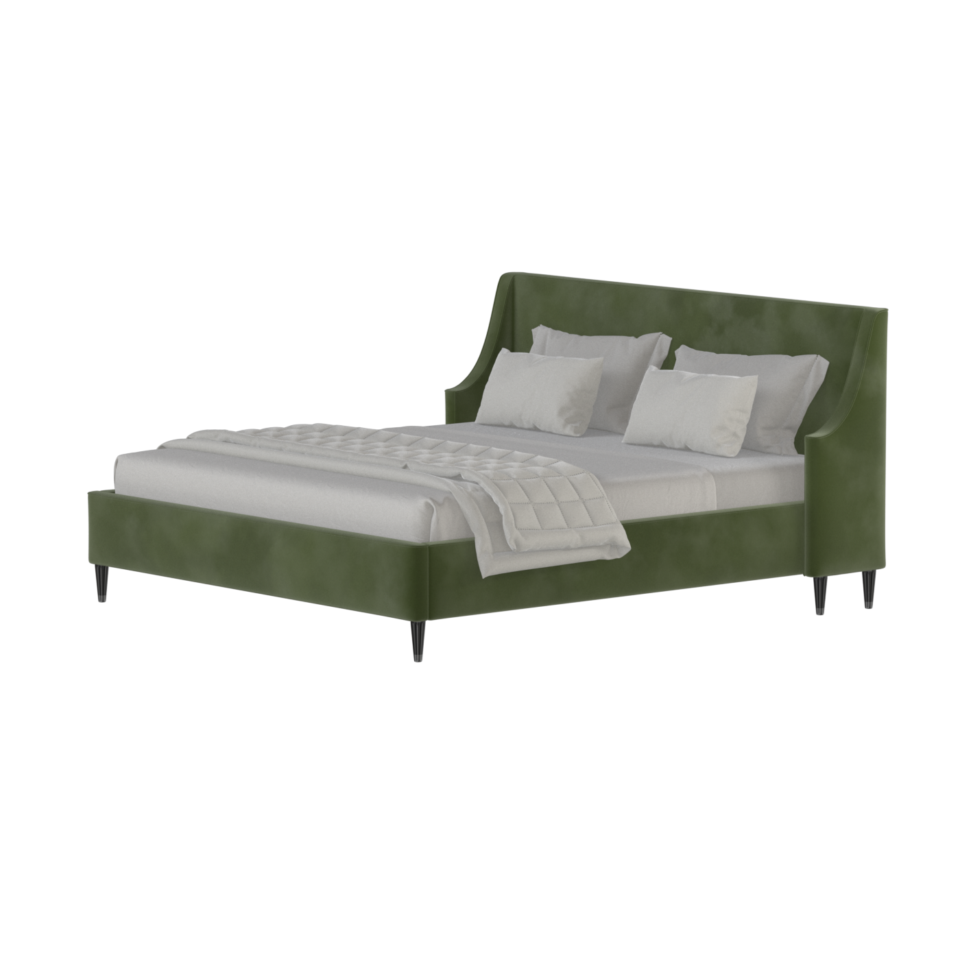 Laura Double Bed with High Headboard