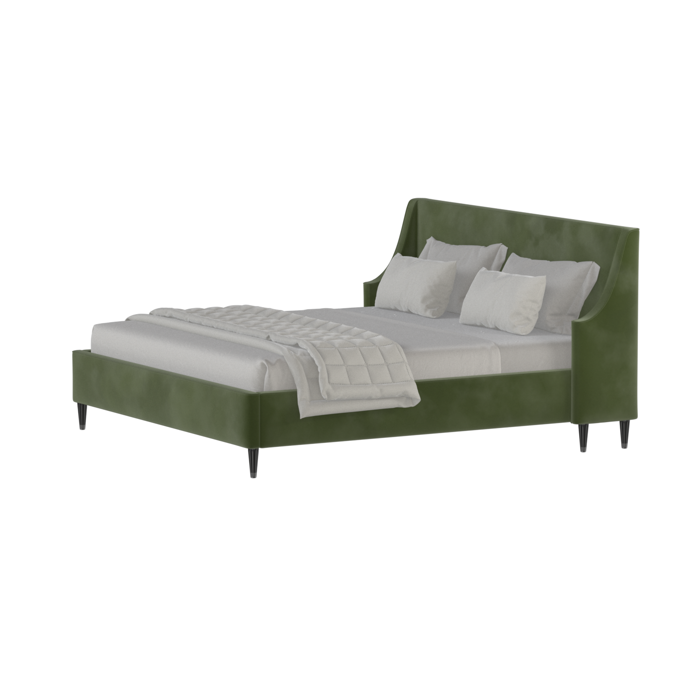 Laura Double Bed with High Headboard