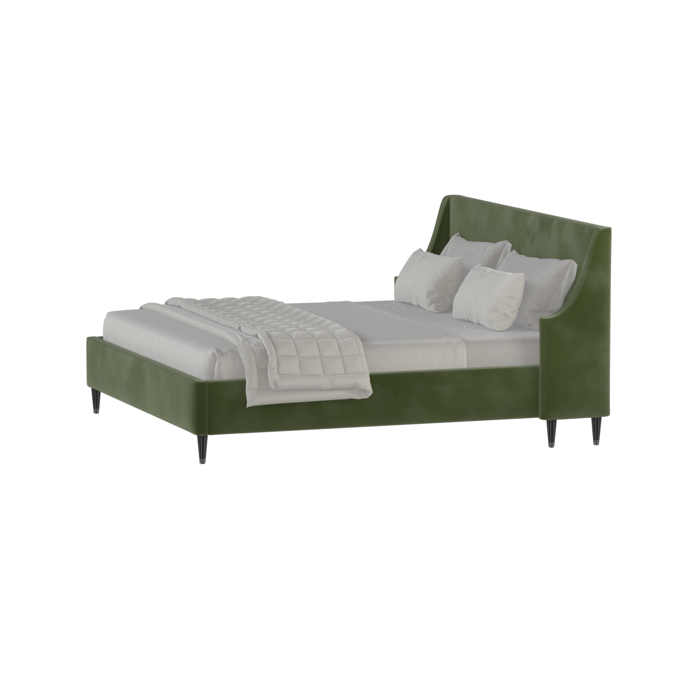 Laura Double Bed with High Headboard