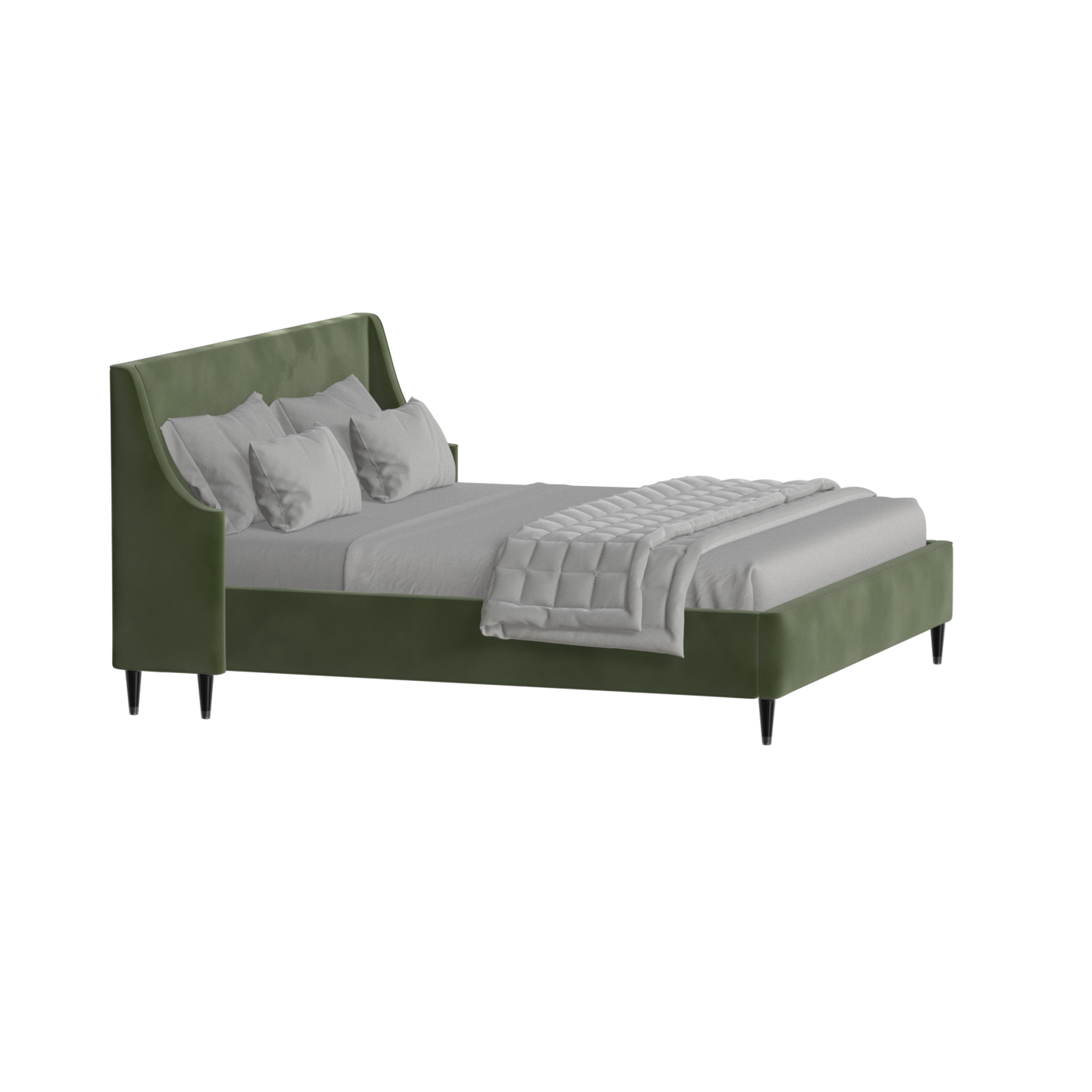 Laura Double Bed with High Headboard