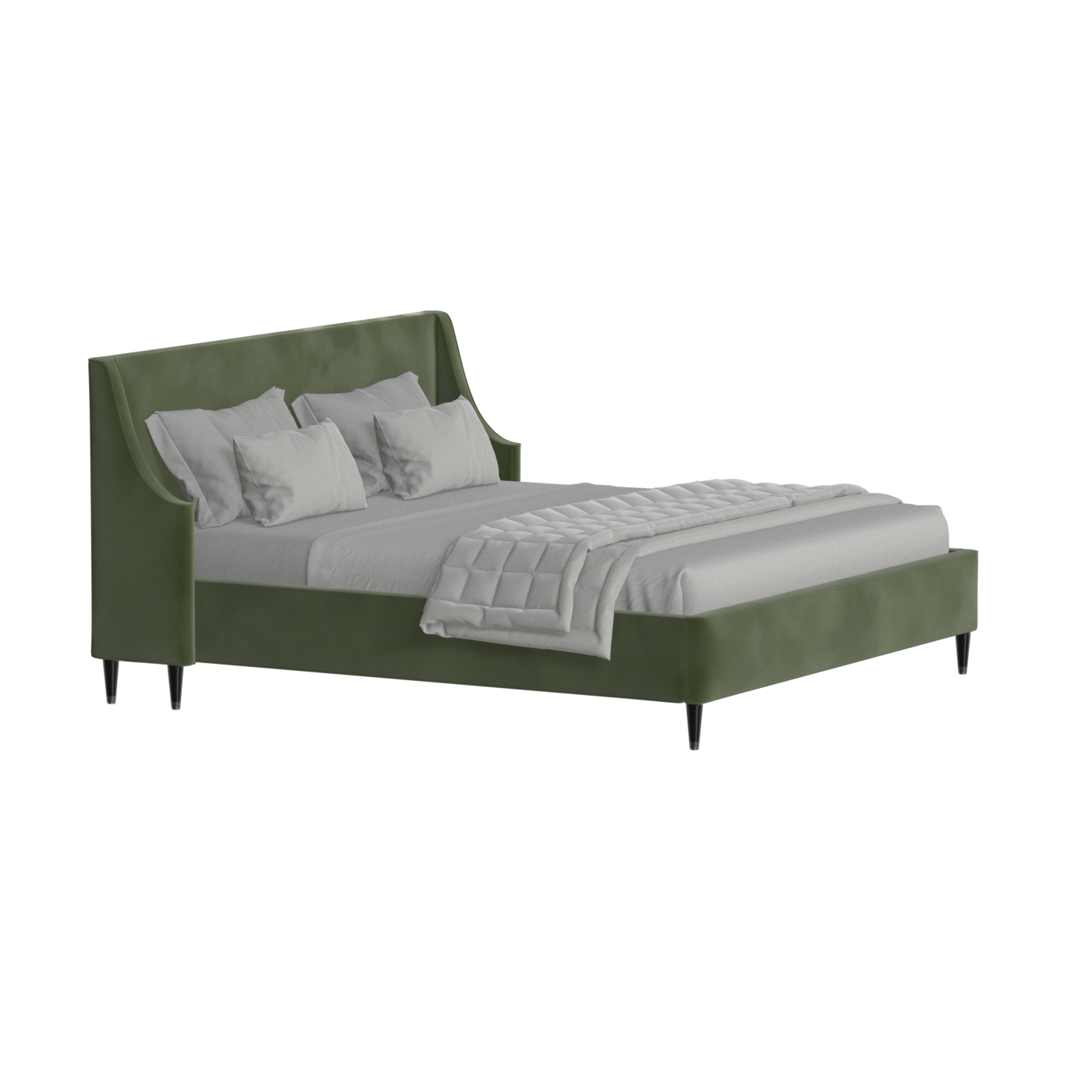 Laura Double Bed with High Headboard
