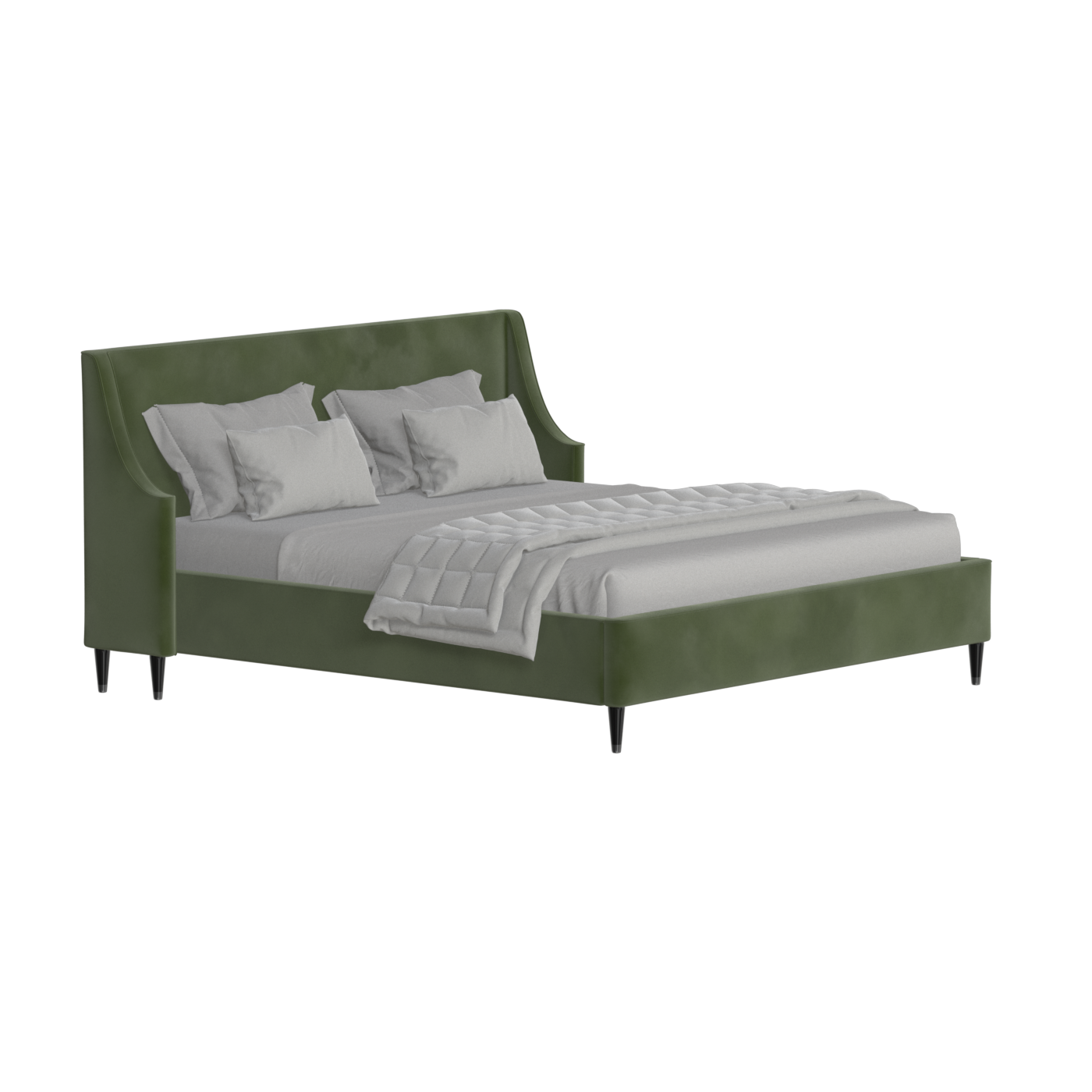 Laura Double Bed with High Headboard