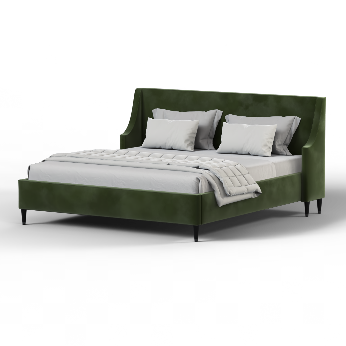 Laura Double Bed with High Headboard