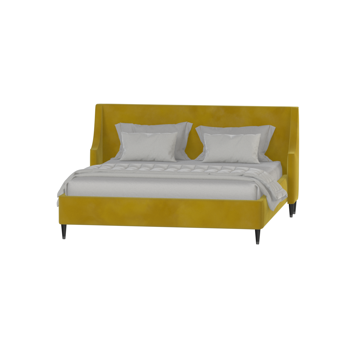 Laura Double Bed with High Headboard