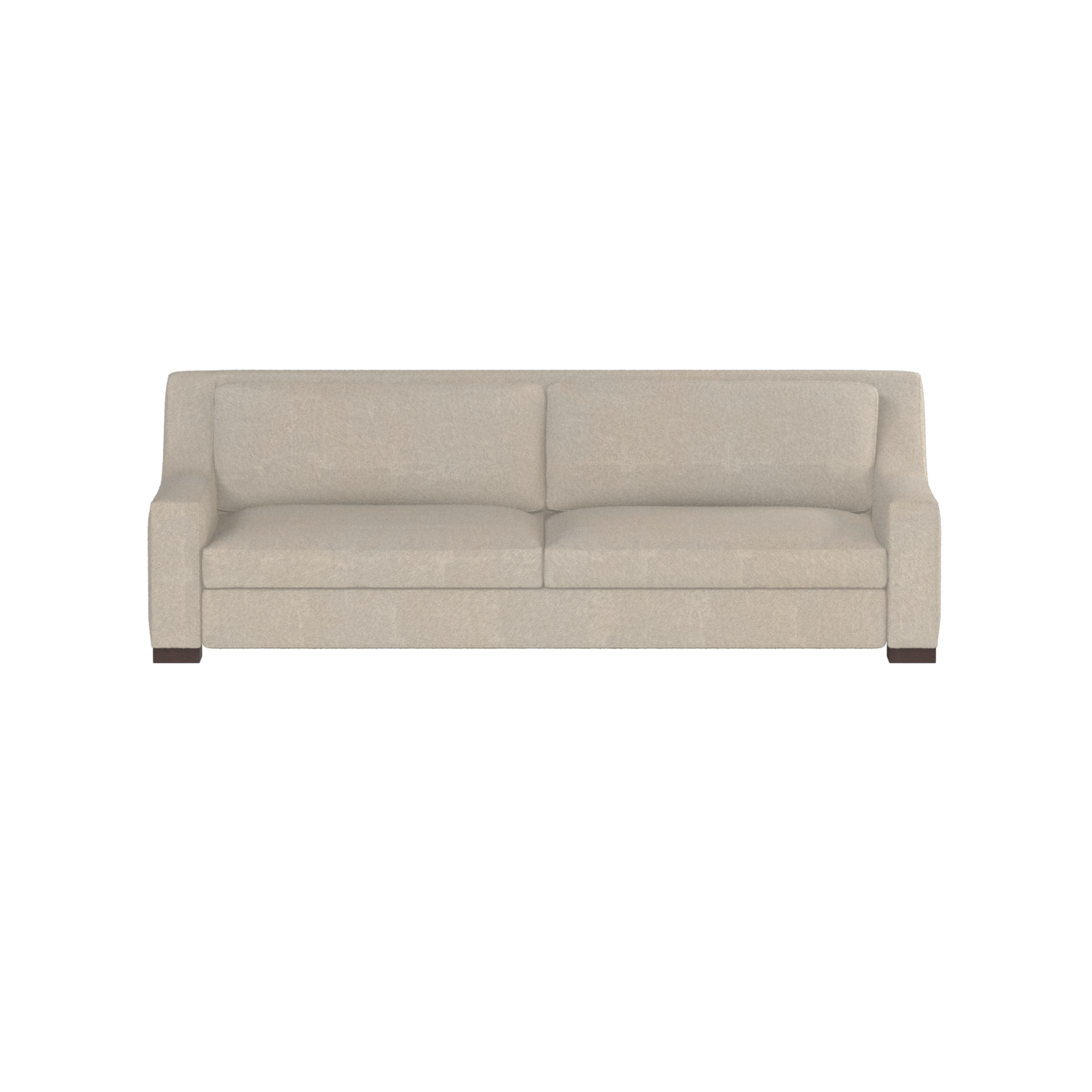 Louis 2 Seater Sofa — Structured Design with Tapered Arms