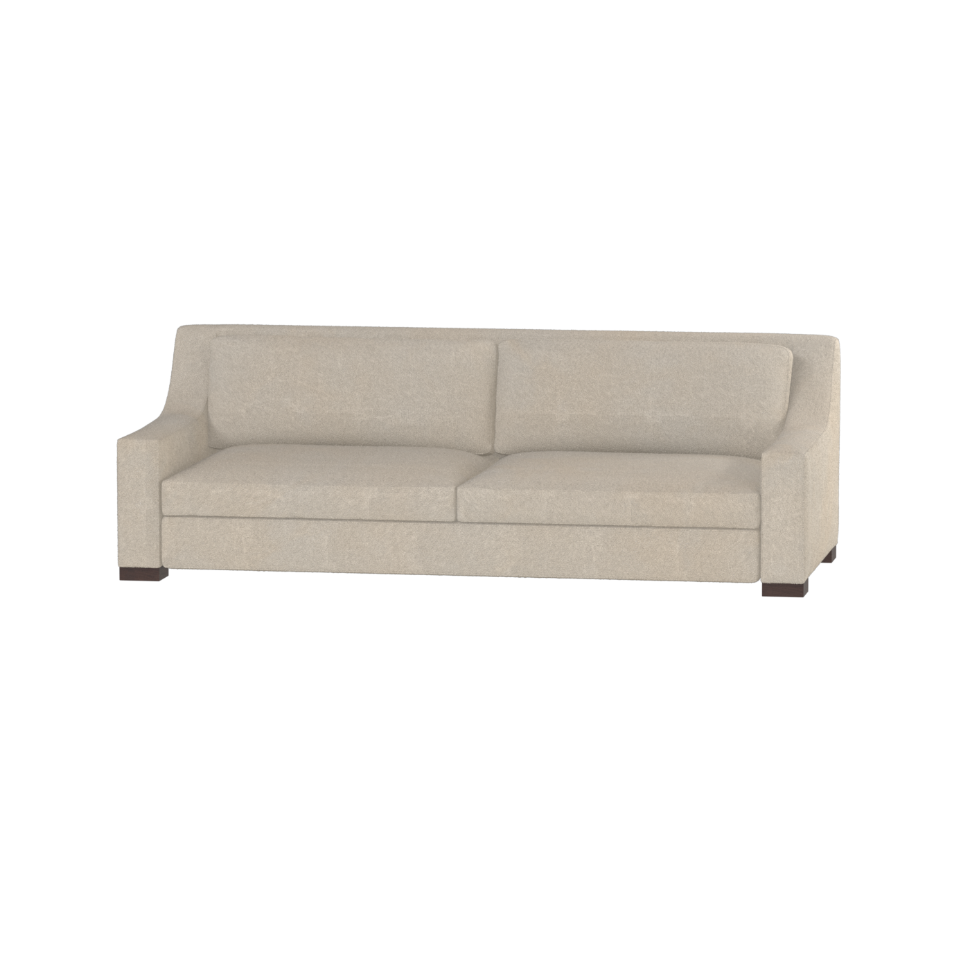 Louis 2 Seater Sofa — Structured Design with Tapered Arms