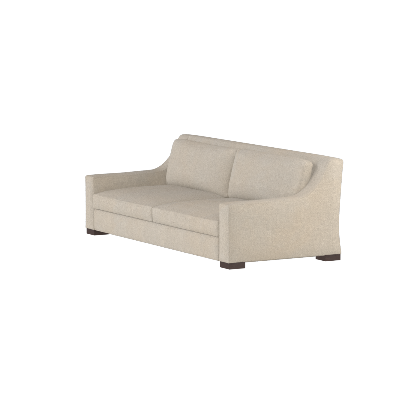 Louis 2 Seater Sofa — Structured Design with Tapered Arms