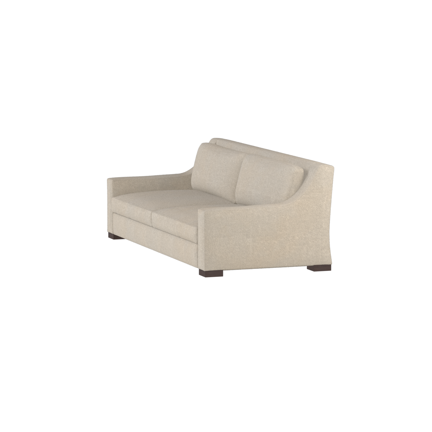 Louis 2 Seater Sofa — Structured Design with Tapered Arms