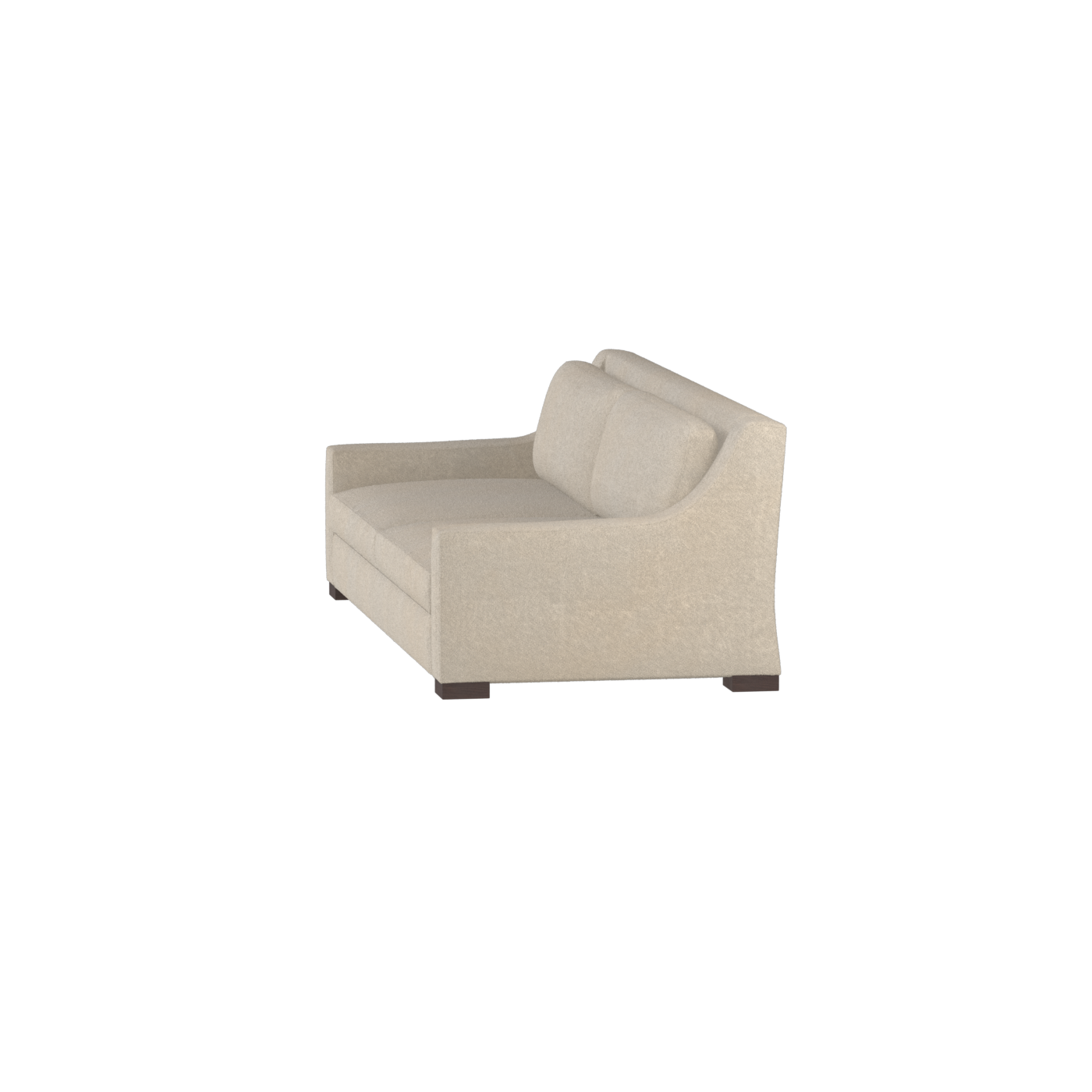 Louis 2 Seater Sofa — Structured Design with Tapered Arms