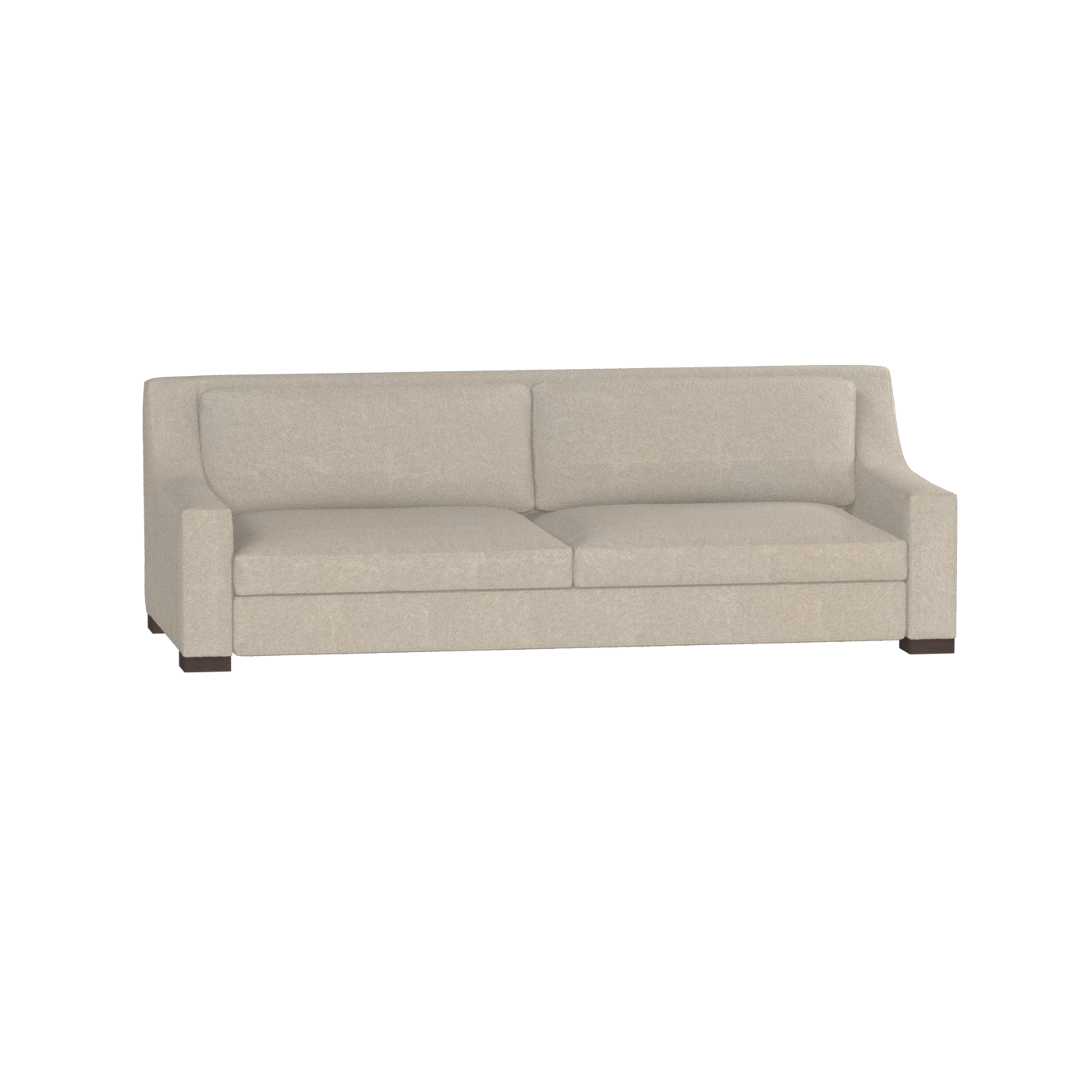 Louis 2 Seater Sofa — Structured Design with Tapered Arms