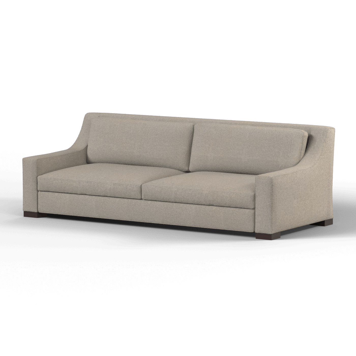 Louis 2 Seater Sofa — Structured Design with Tapered Arms