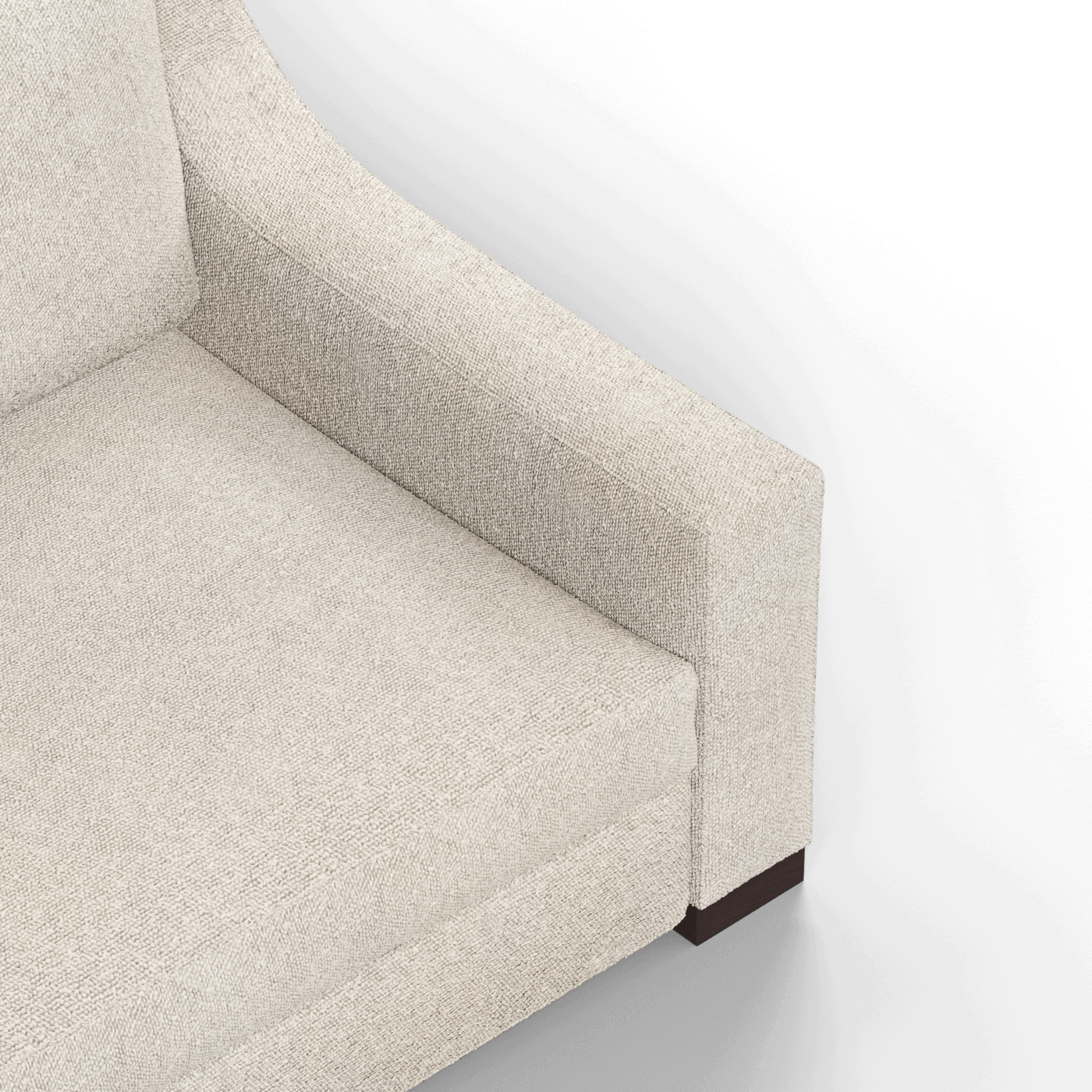 Louis 2 Seater Sofa — Structured Design with Tapered Arms