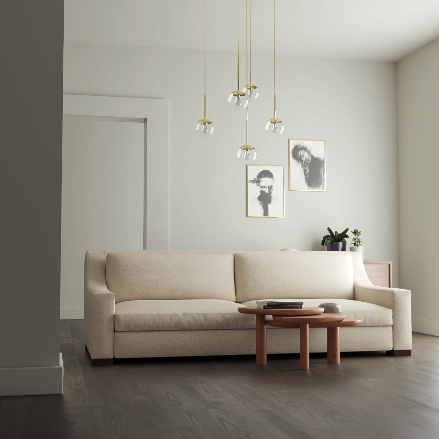 Louis 2 Seater Sofa — Structured Design with Tapered Arms