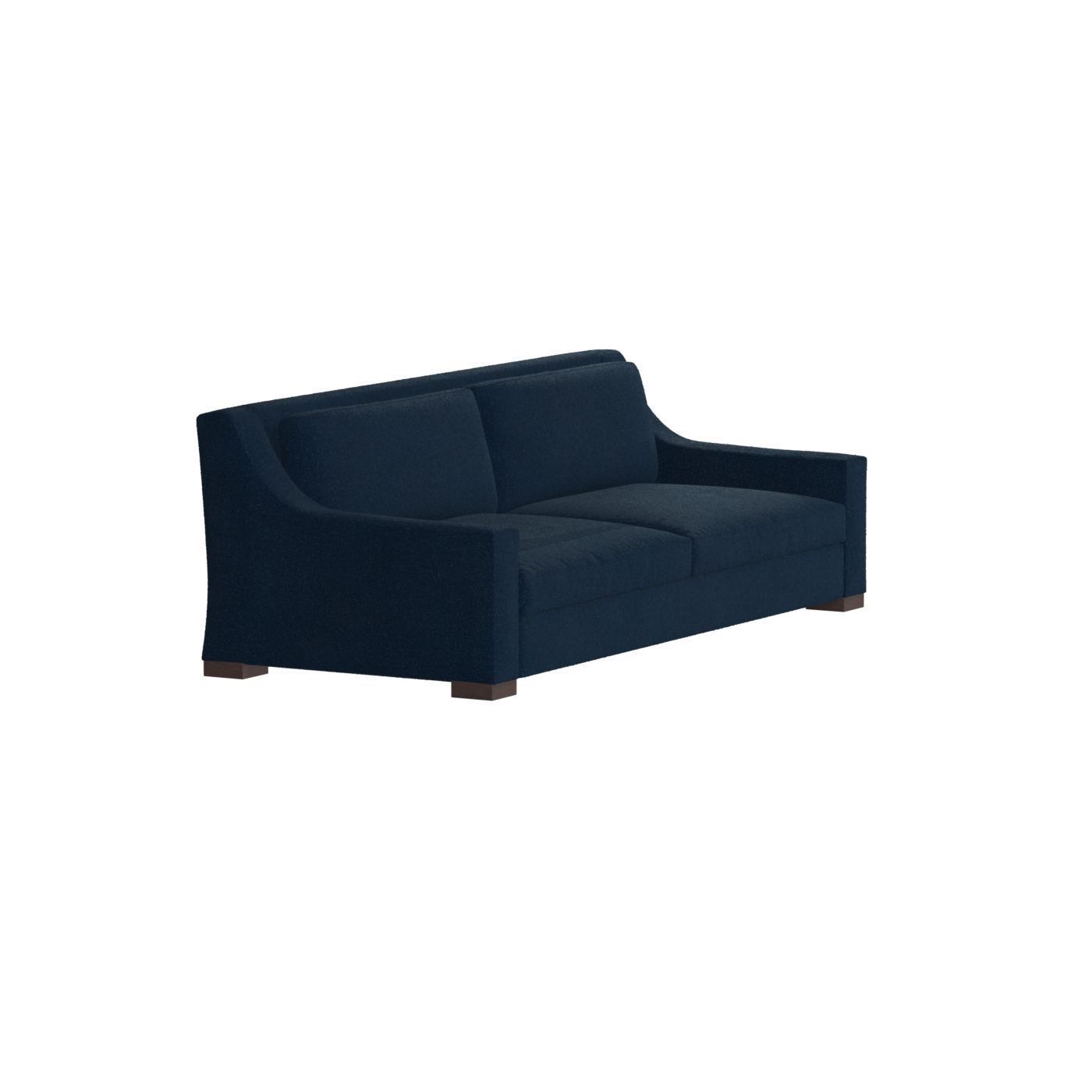Louis 2 Seater Sofa — Structured Design with Tapered Arms