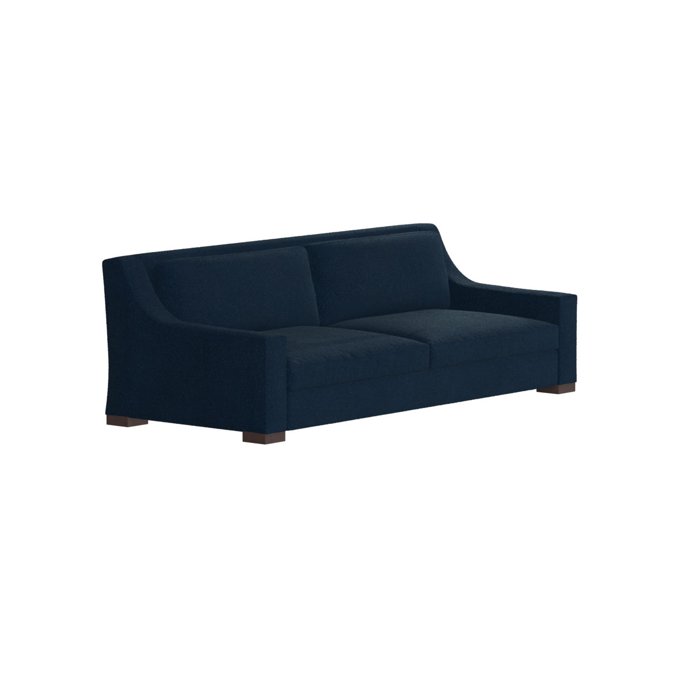 Louis 2 Seater Sofa — Structured Design with Tapered Arms