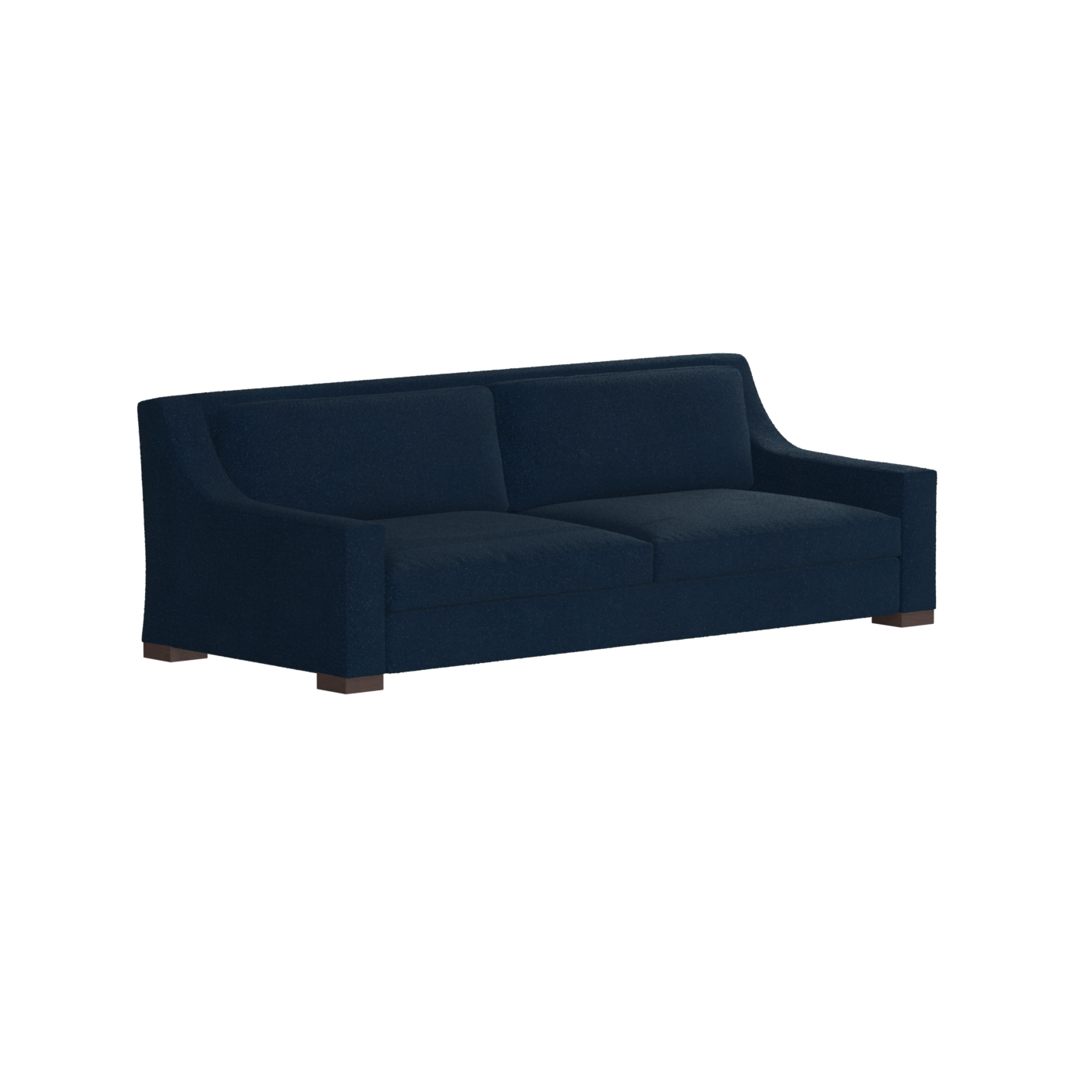Louis 2 Seater Sofa — Structured Design with Tapered Arms