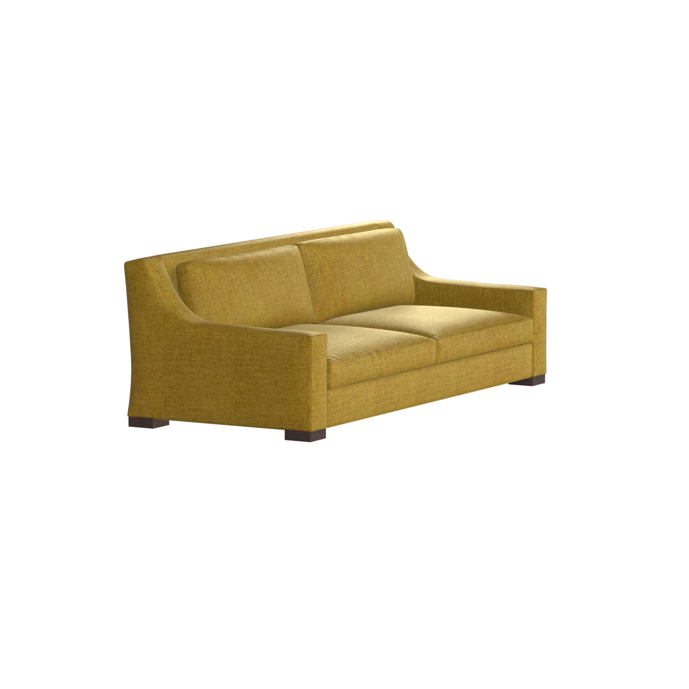 Louis 2 Seater Sofa — Structured Design with Tapered Arms