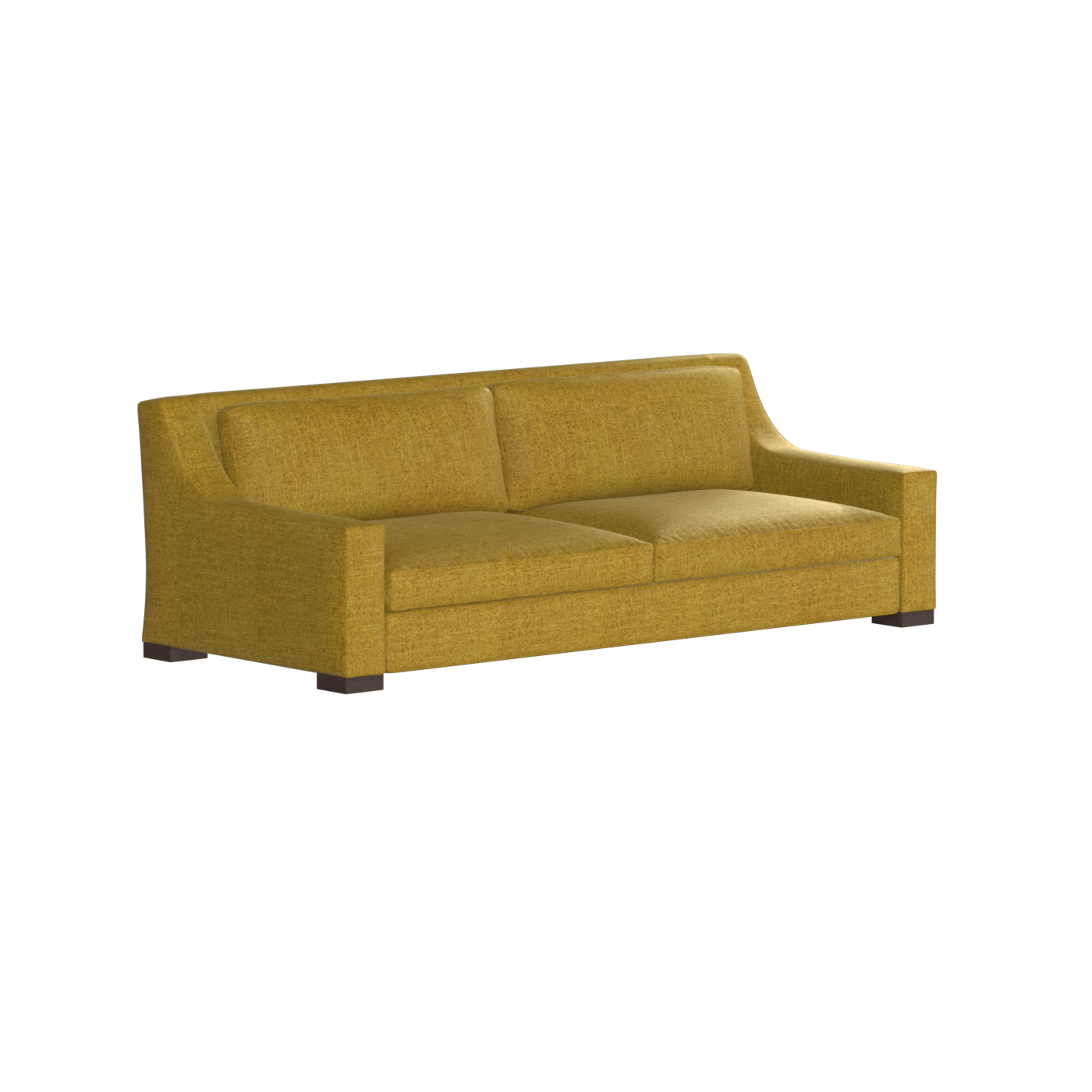 Louis 2 Seater Sofa — Structured Design with Tapered Arms