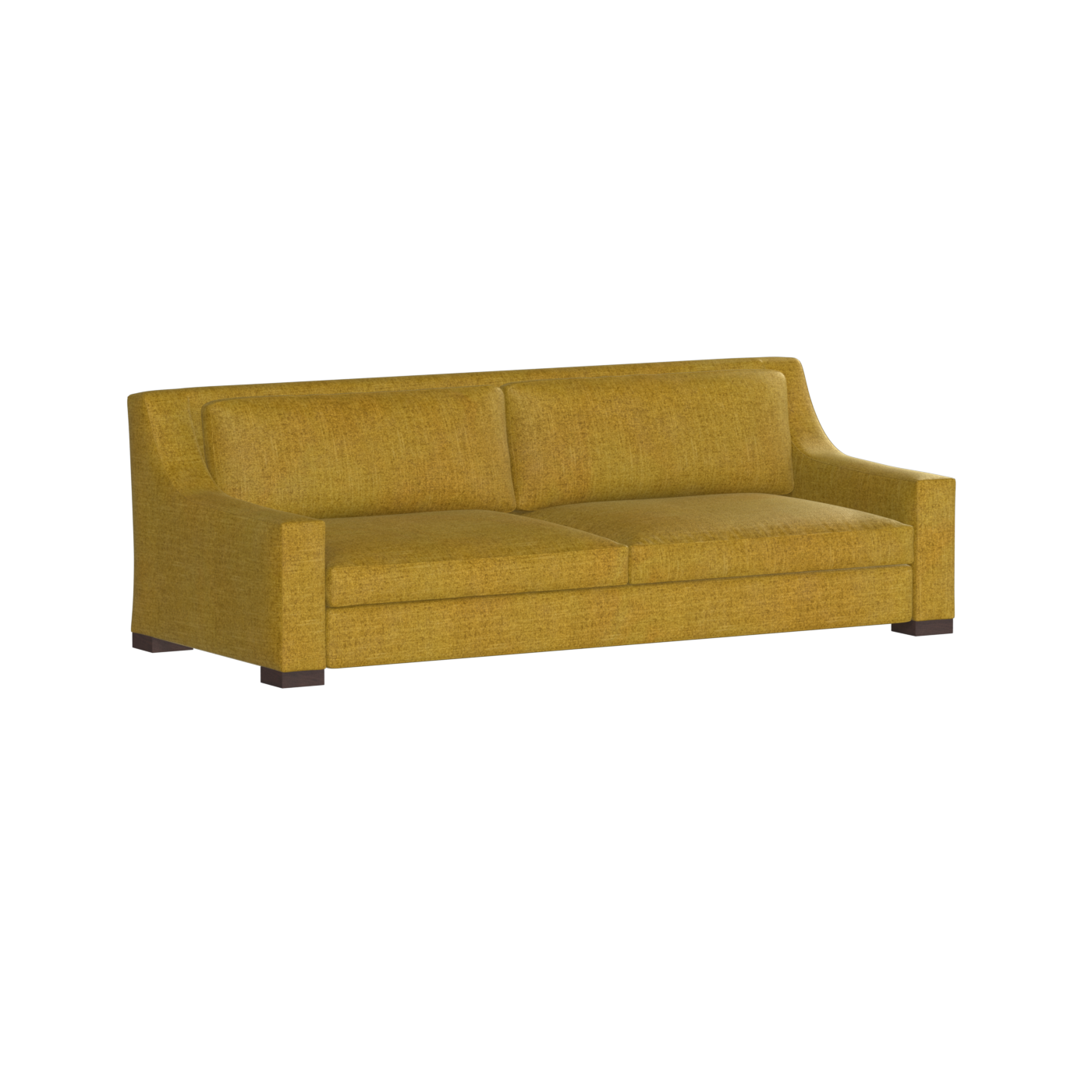 Louis 2 Seater Sofa — Structured Design with Tapered Arms