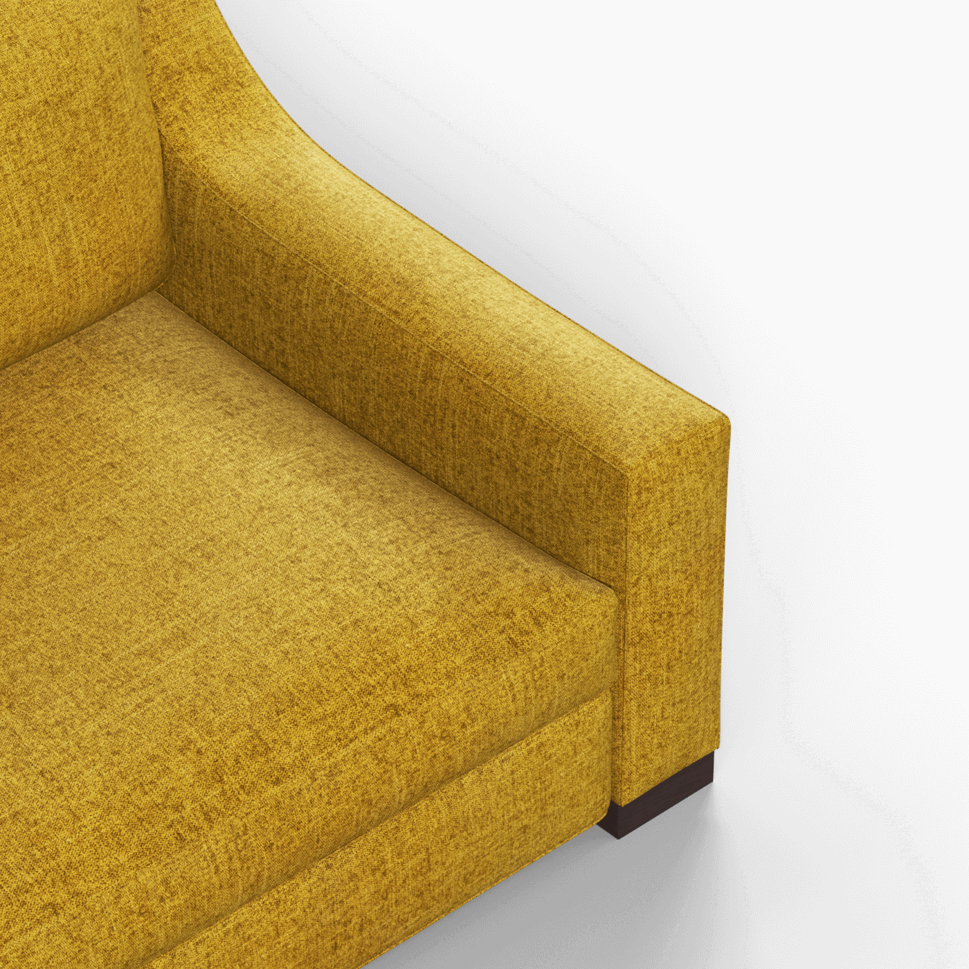 Louis 2 Seater Sofa — Structured Design with Tapered Arms
