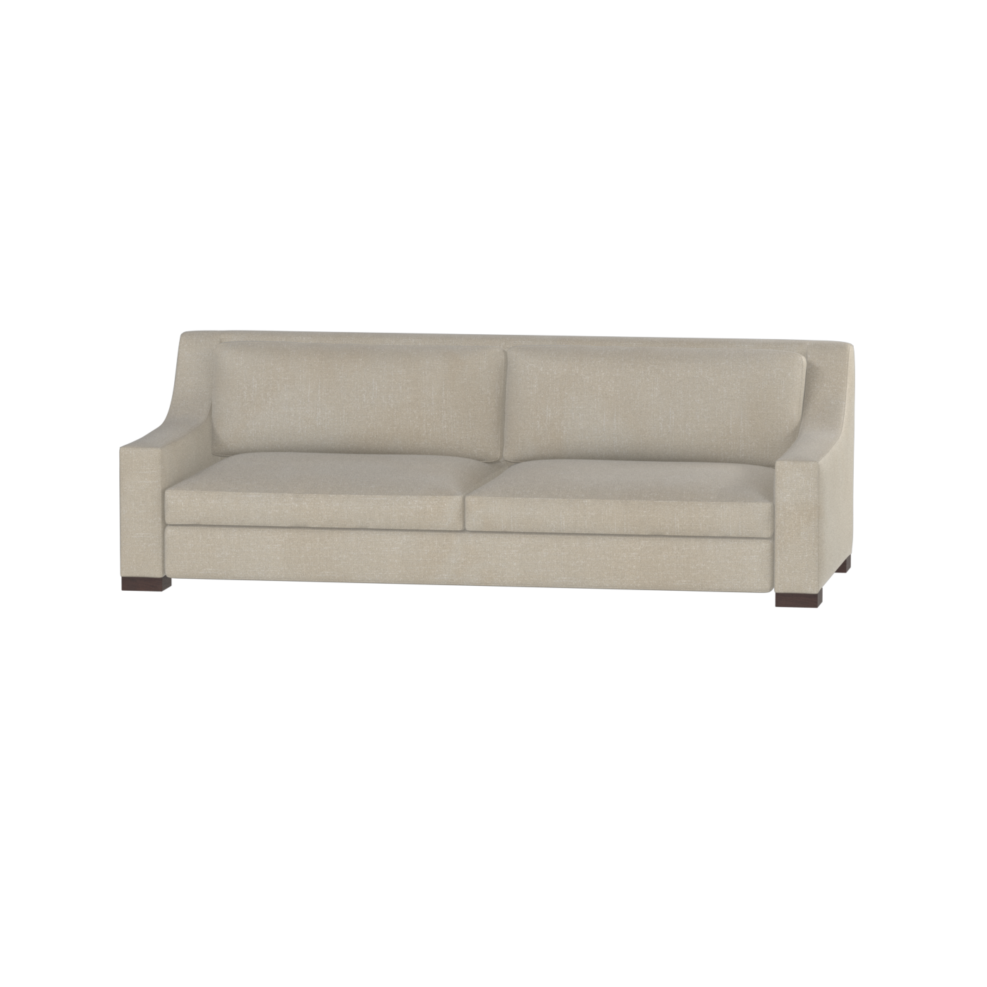 Louis 2 Seater Sofa — Structured Design with Tapered Arms