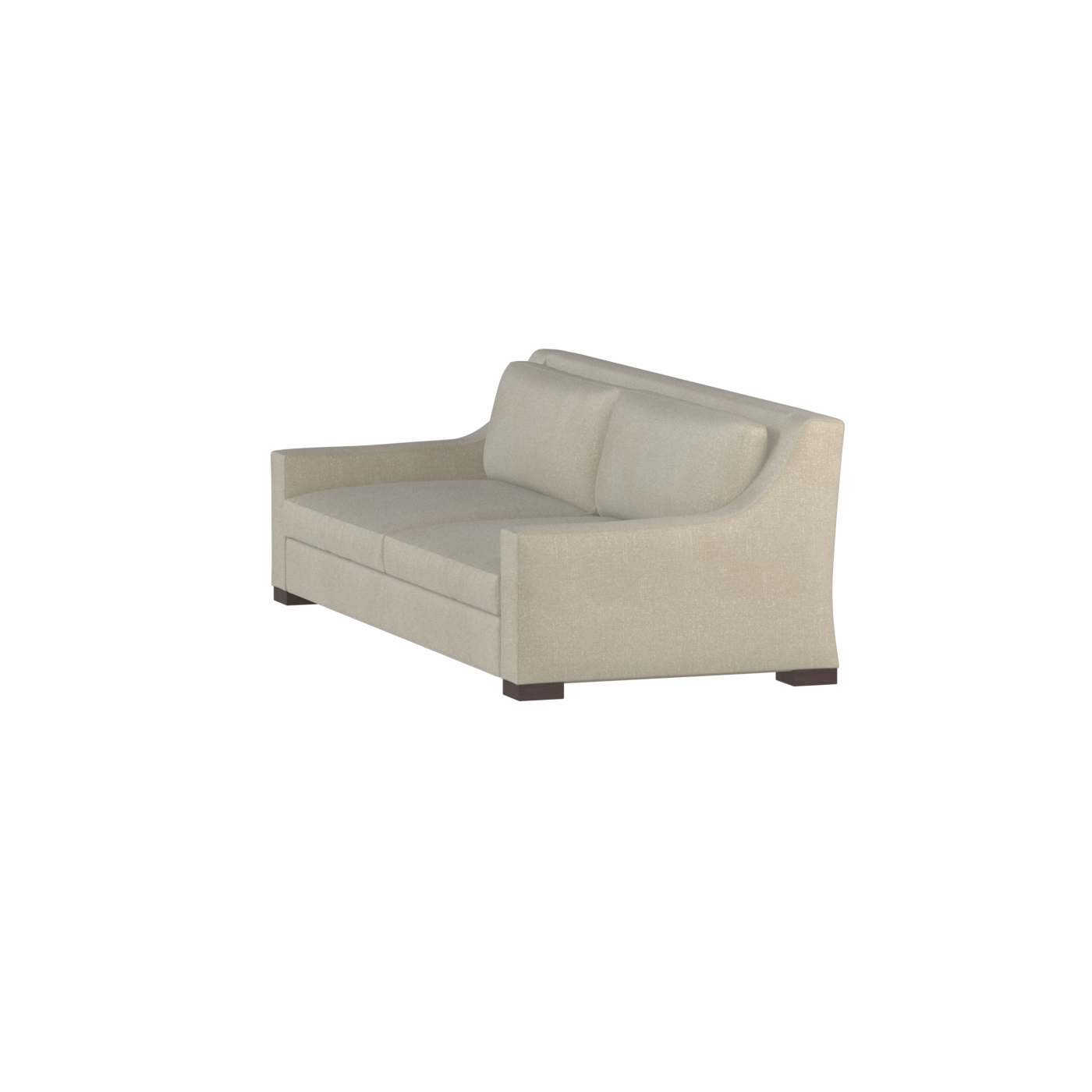 Louis 2 Seater Sofa — Structured Design with Tapered Arms
