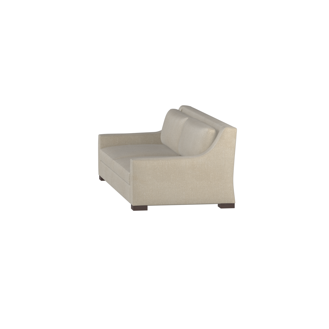 Louis 2 Seater Sofa — Structured Design with Tapered Arms