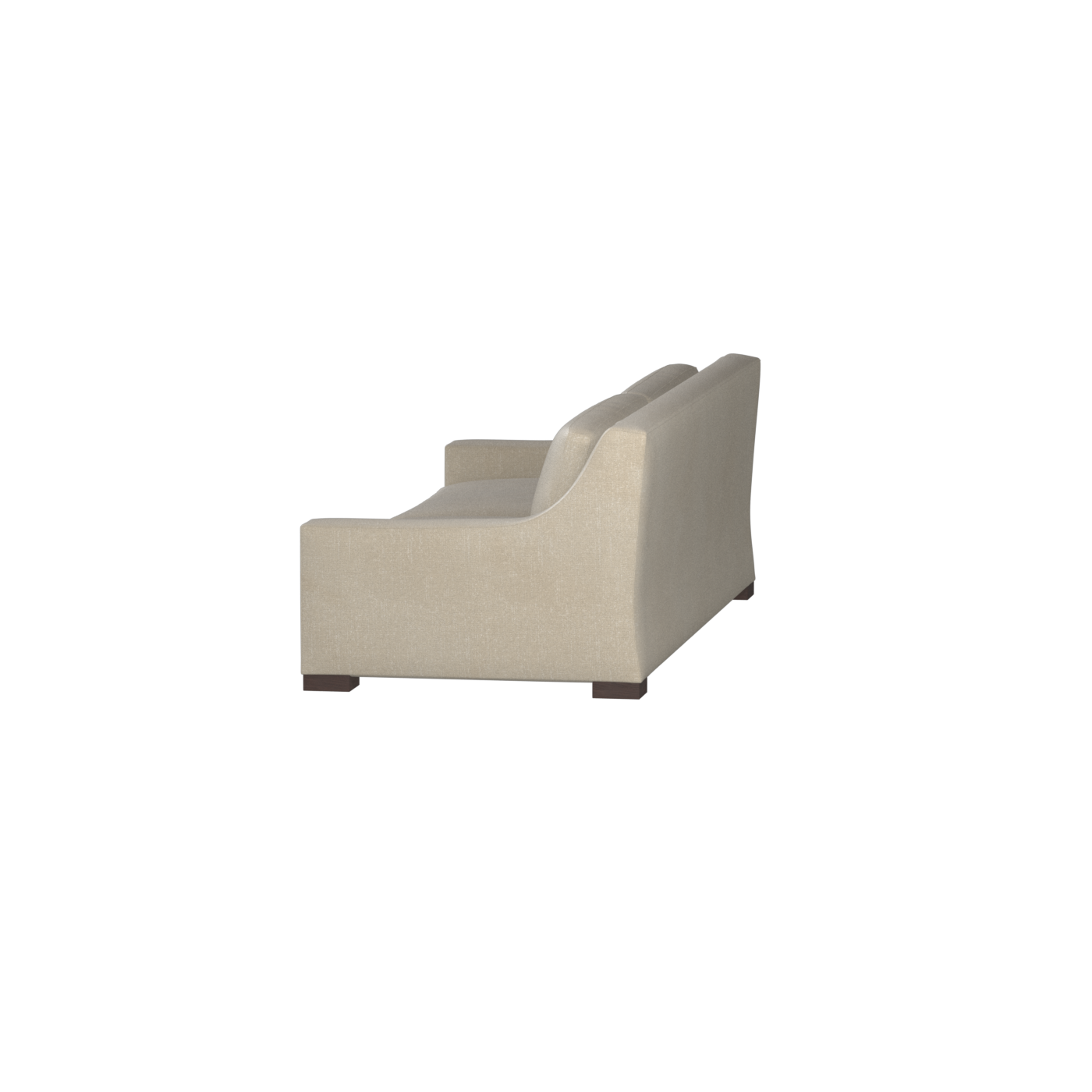 Louis 2 Seater Sofa — Structured Design with Tapered Arms