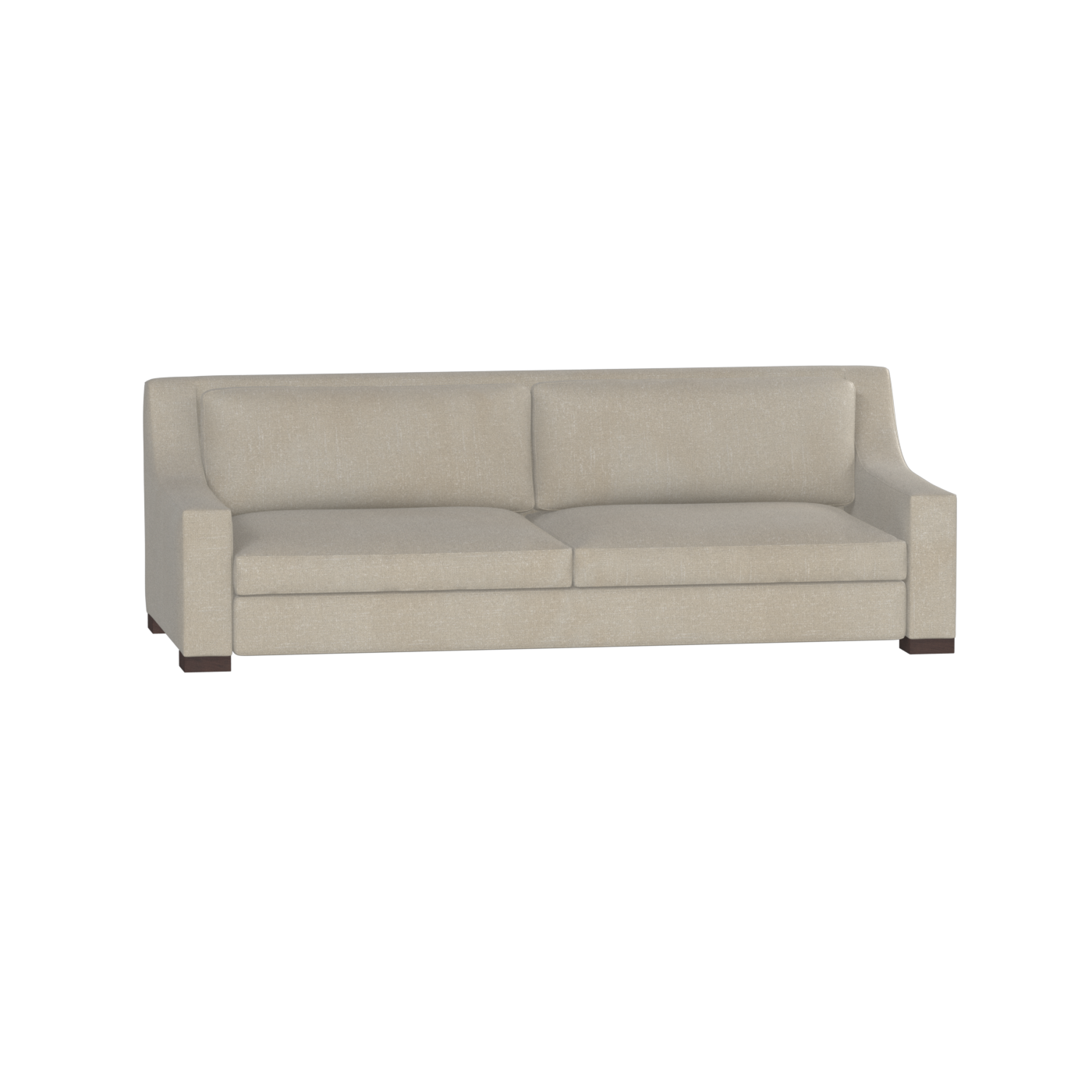 Louis 2 Seater Sofa — Structured Design with Tapered Arms