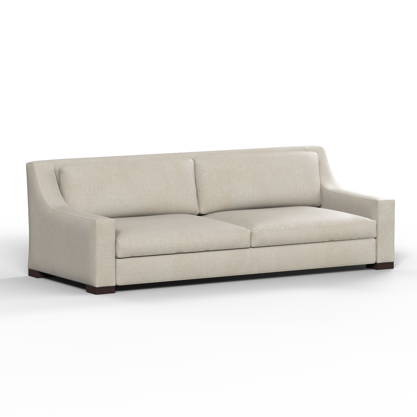 Louis 2 Seater Sofa — Structured Design with Tapered Arms