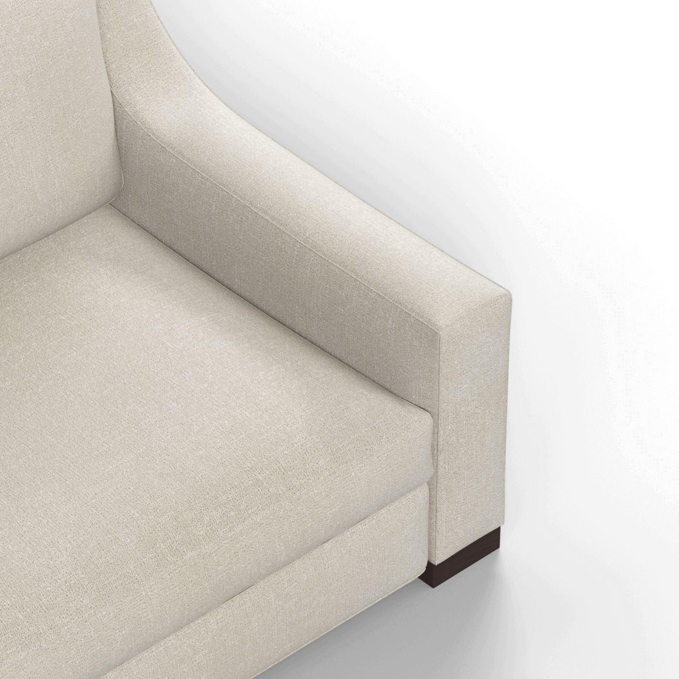 Louis 2 Seater Sofa — Structured Design with Tapered Arms