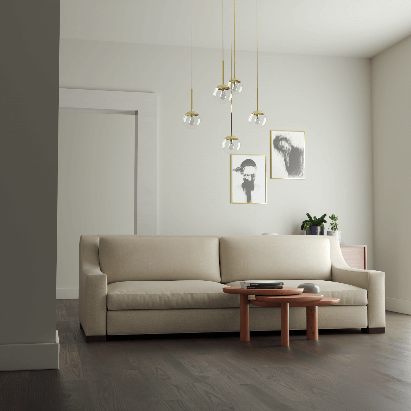 Louis 2 Seater Sofa — Structured Design with Tapered Arms