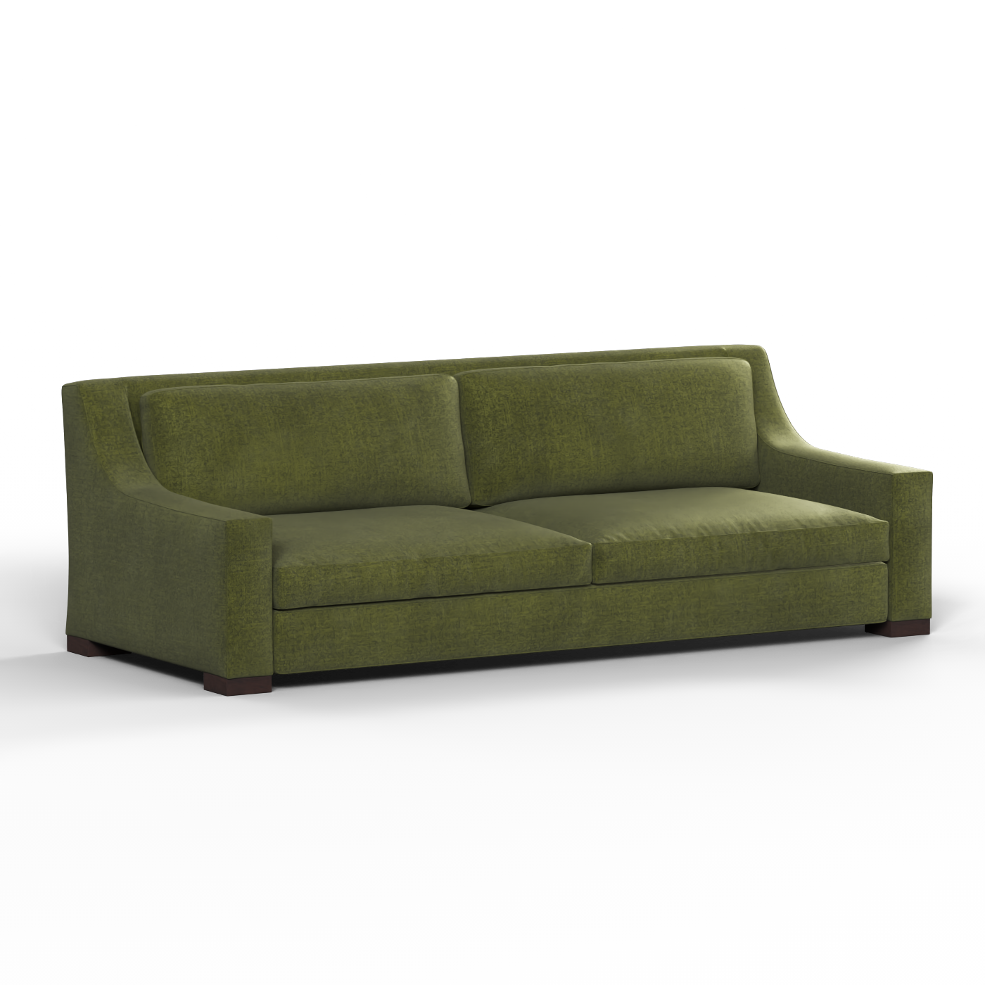 Louis 2 Seater Sofa — Structured Design with Tapered Arms