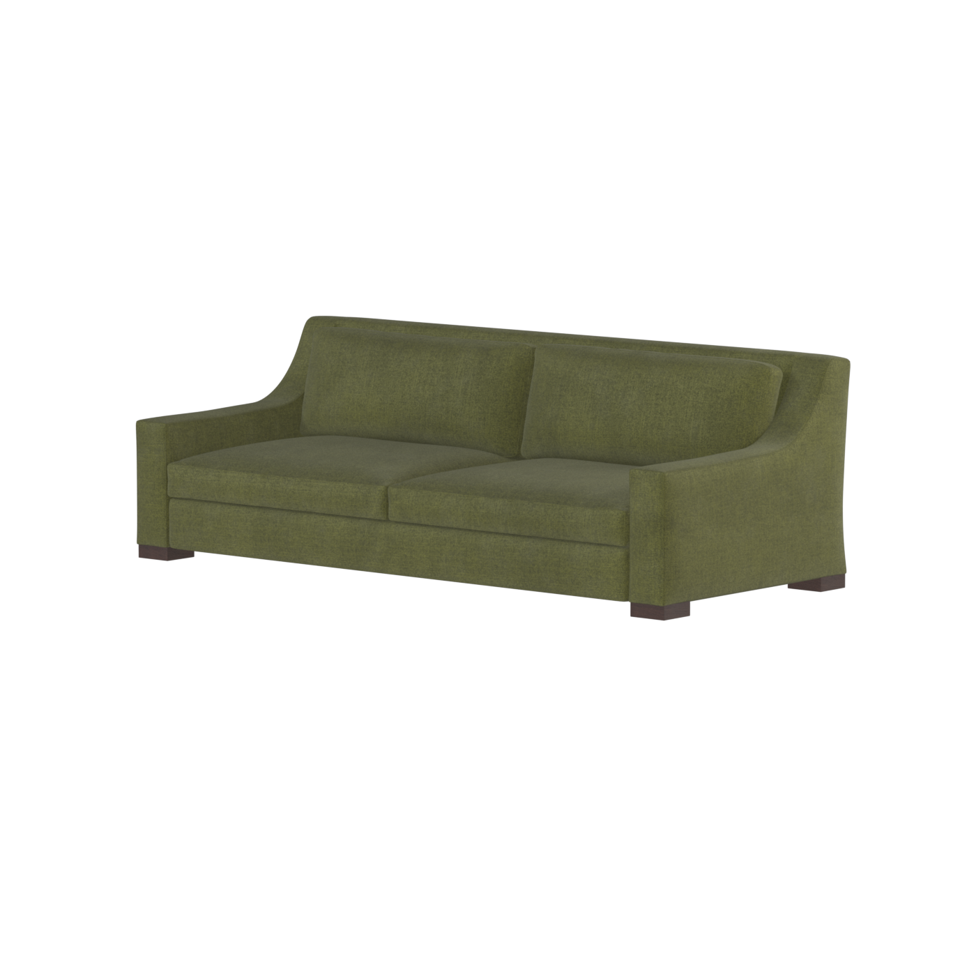 Louis 2 Seater Sofa — Structured Design with Tapered Arms