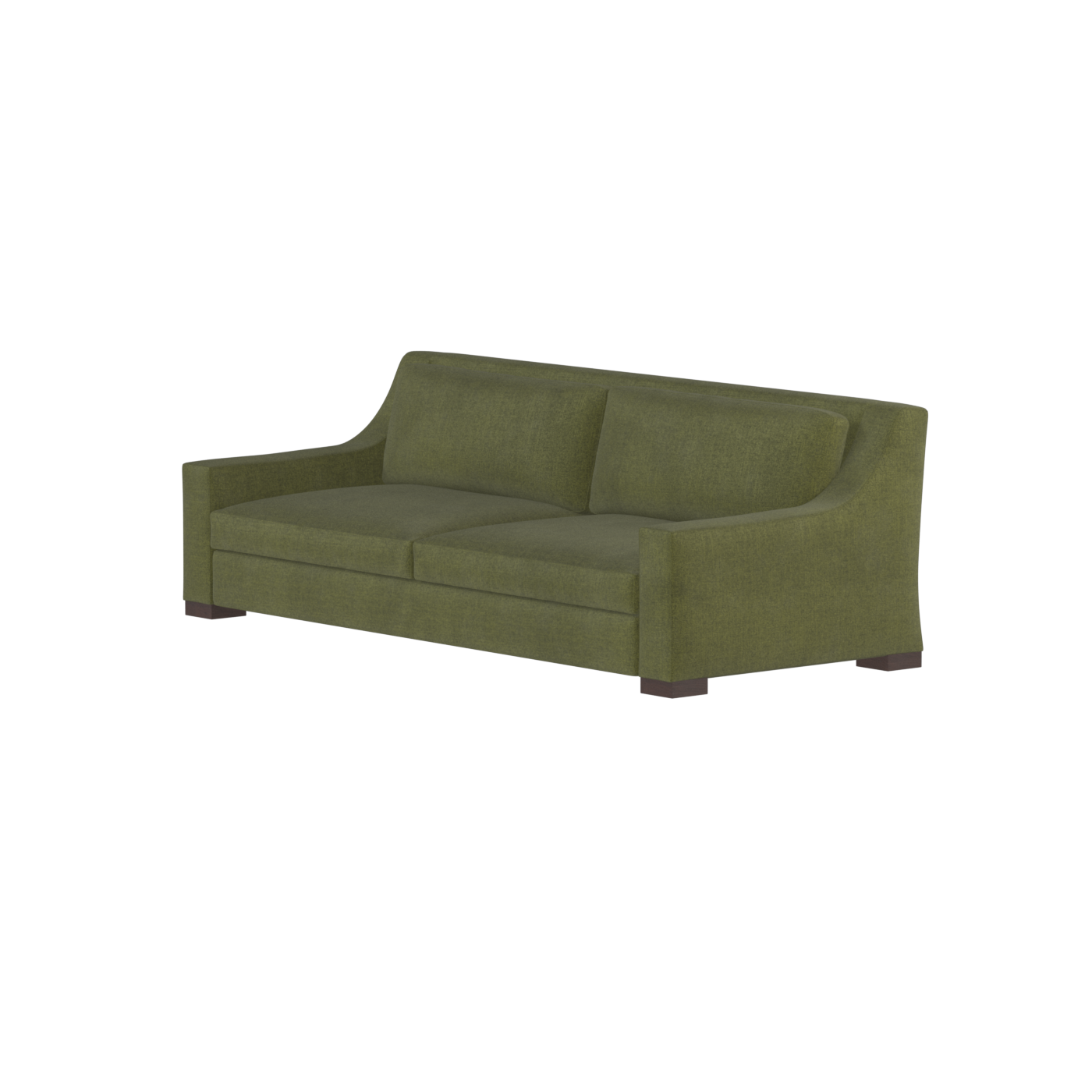 Louis 2 Seater Sofa — Structured Design with Tapered Arms