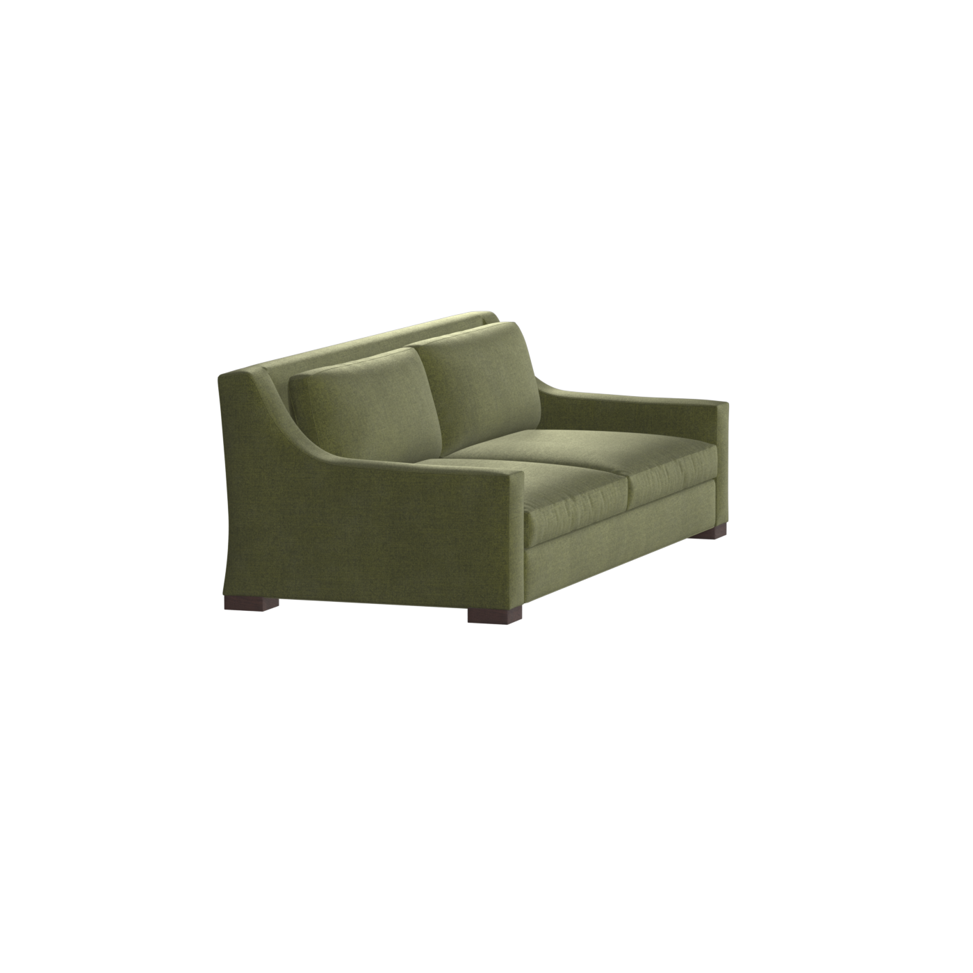Louis 2 Seater Sofa — Structured Design with Tapered Arms