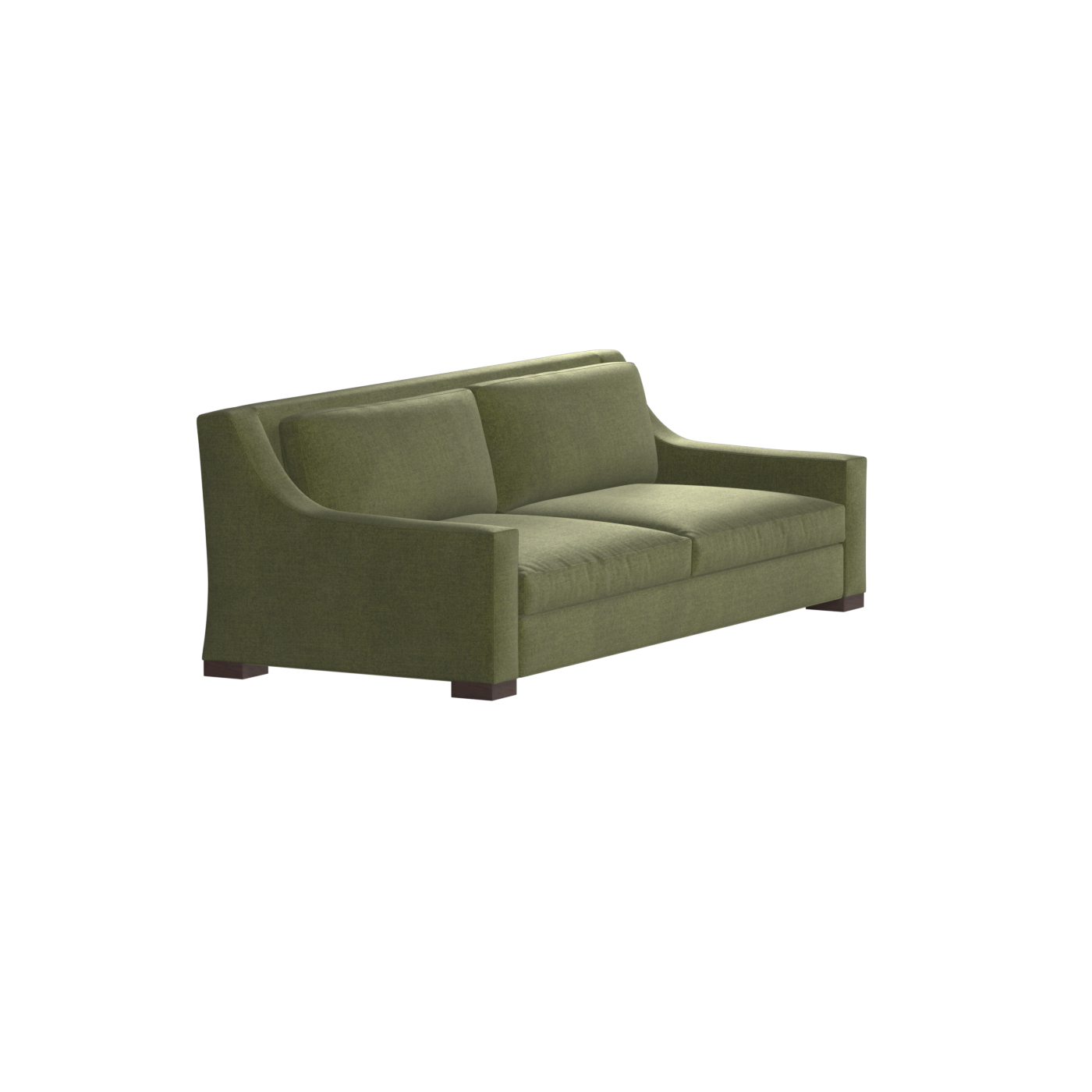 Louis 2 Seater Sofa — Structured Design with Tapered Arms
