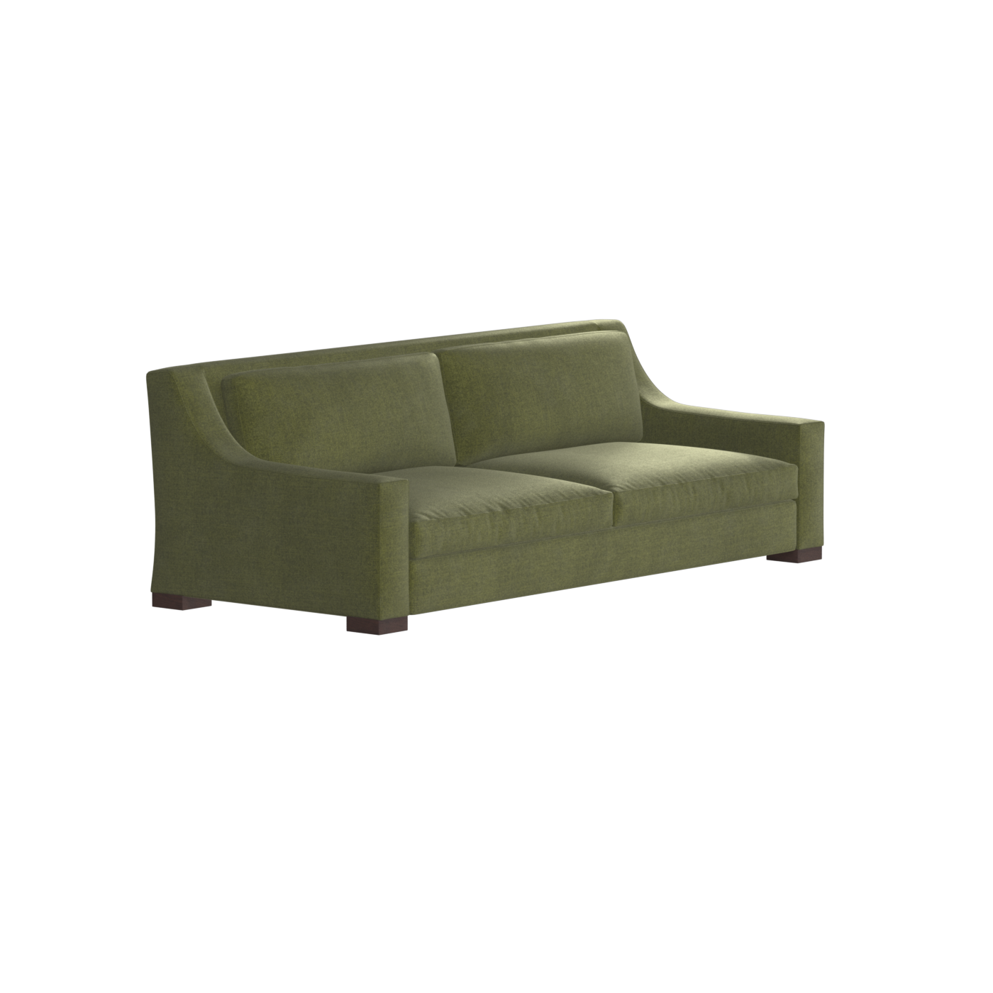 Louis 2 Seater Sofa — Structured Design with Tapered Arms