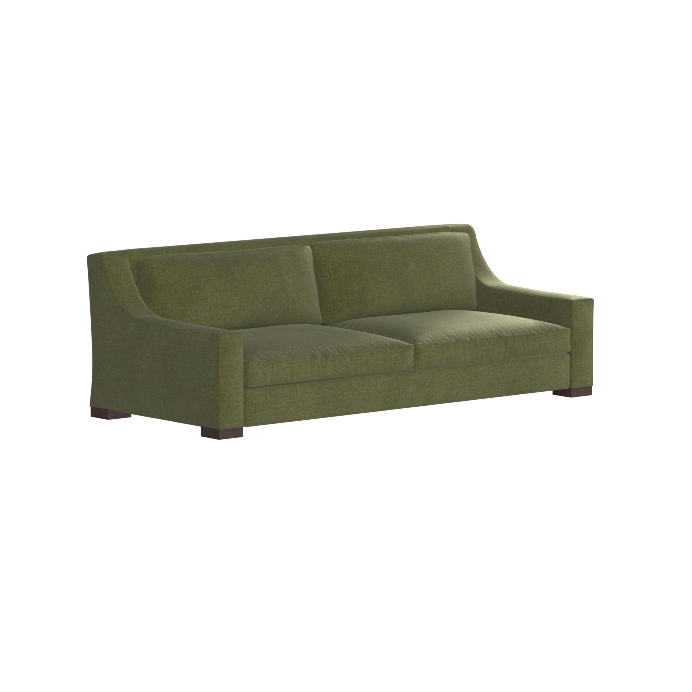 Louis 2 Seater Sofa — Structured Design with Tapered Arms