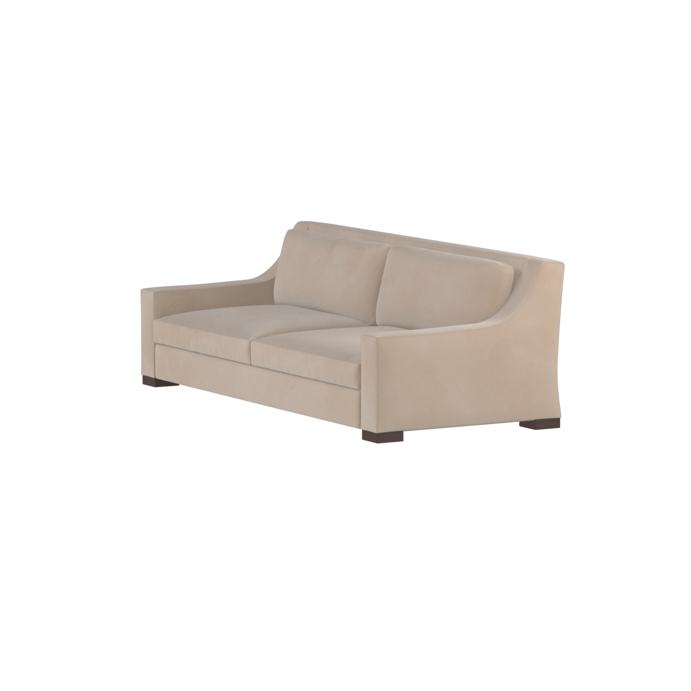 Louis 2 Seater Sofa — Structured Design with Tapered Arms