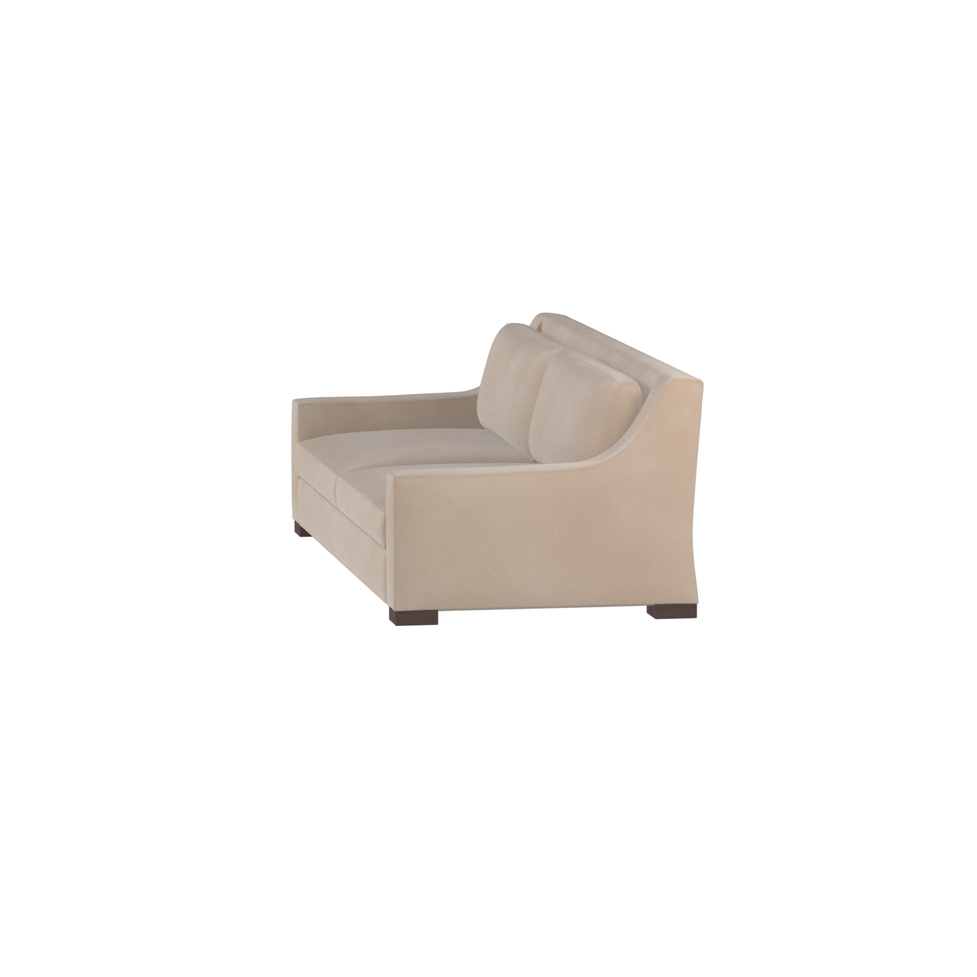 Louis 2 Seater Sofa — Structured Design with Tapered Arms