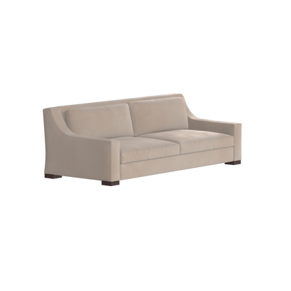 Louis 2 Seater Sofa — Structured Design with Tapered Arms