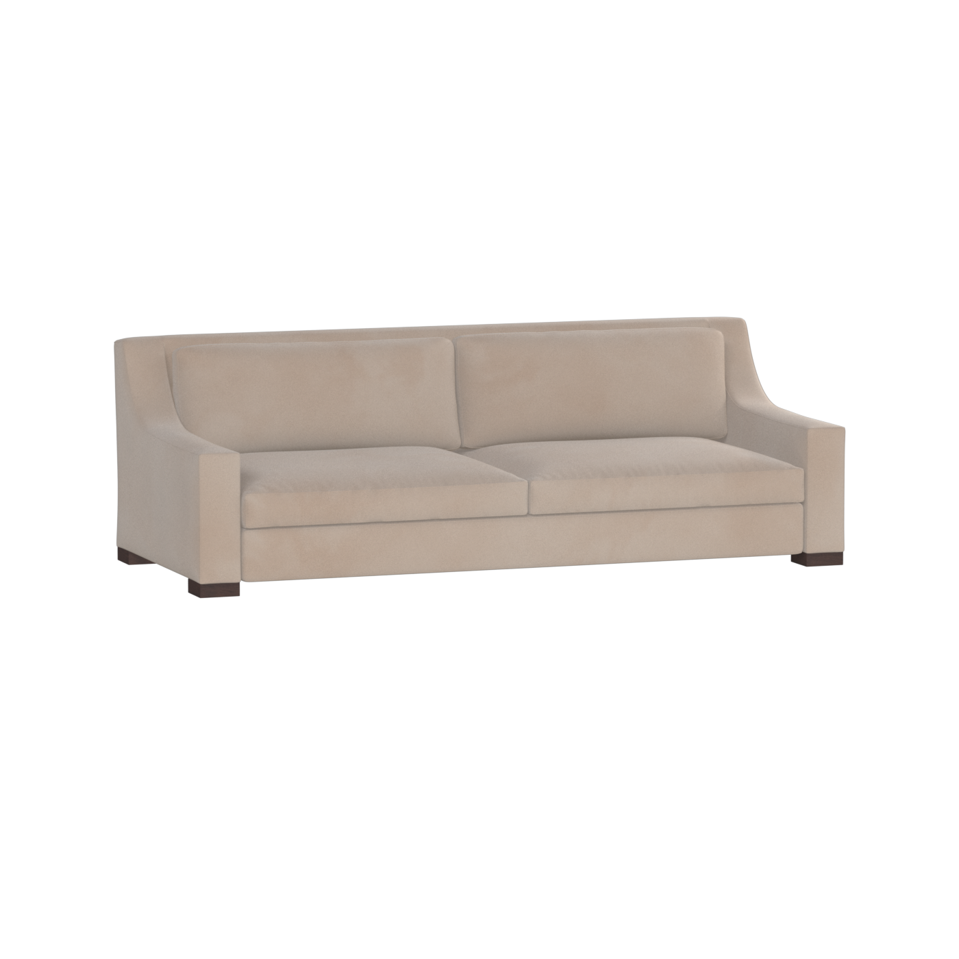 Louis 2 Seater Sofa — Structured Design with Tapered Arms