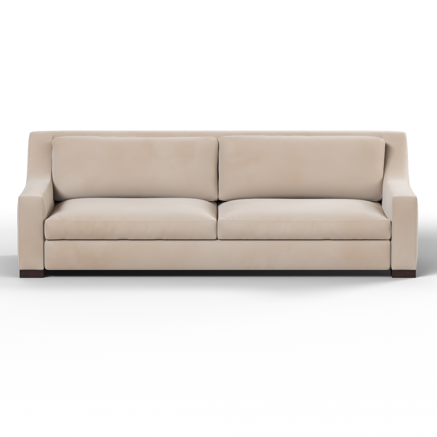 Louis 2 Seater Sofa — Structured Design with Tapered Arms