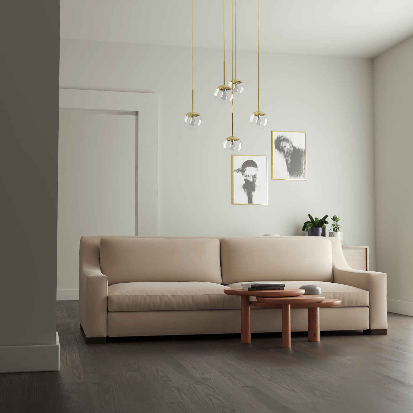 Louis 2 Seater Sofa — Structured Design with Tapered Arms