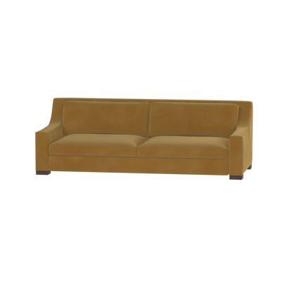 Louis 2 Seater Sofa — Structured Design with Tapered Arms