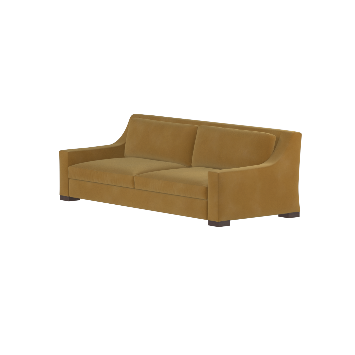 Louis 2 Seater Sofa — Structured Design with Tapered Arms